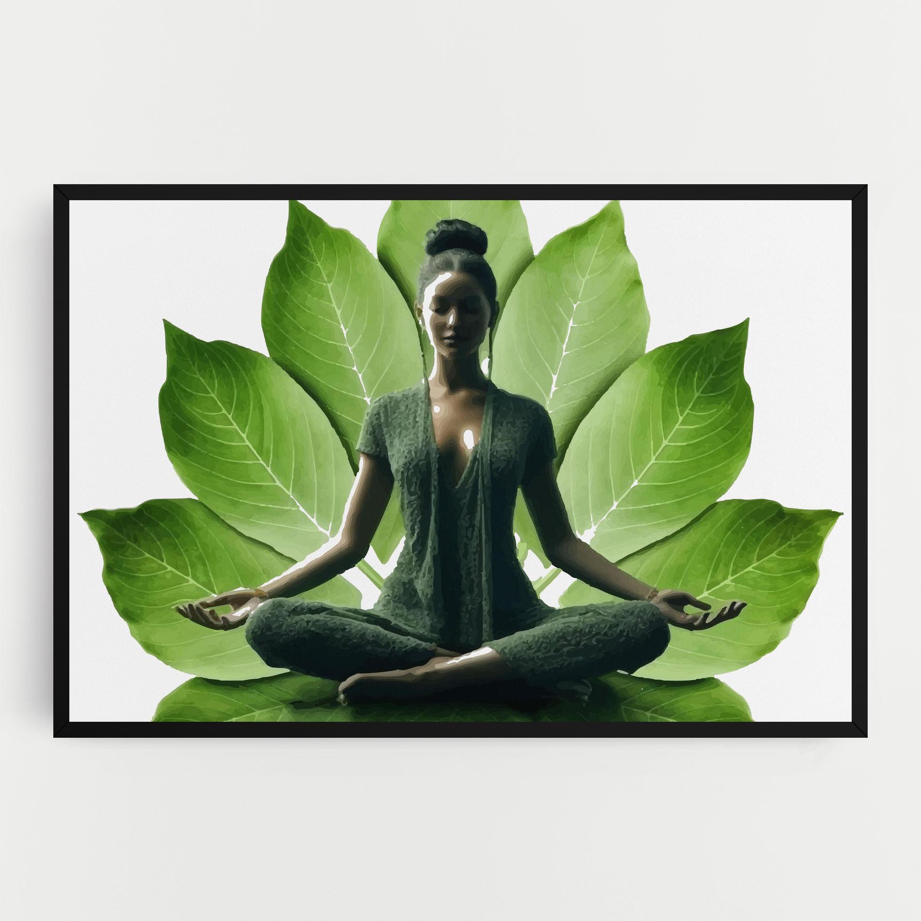 Leinwandbild Leaf Yoga mockup 0