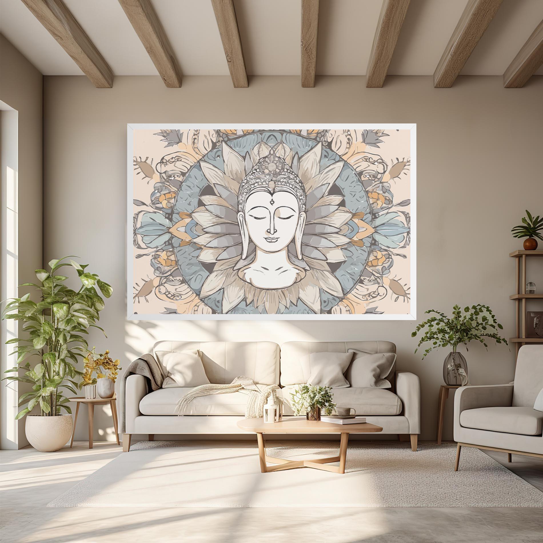 Leinwandbild Boho Element mockup 6