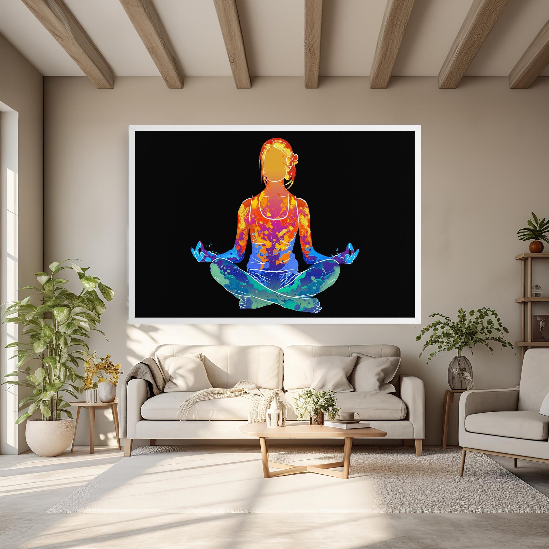 Leinwandbild Colorful Meditation mockup 6