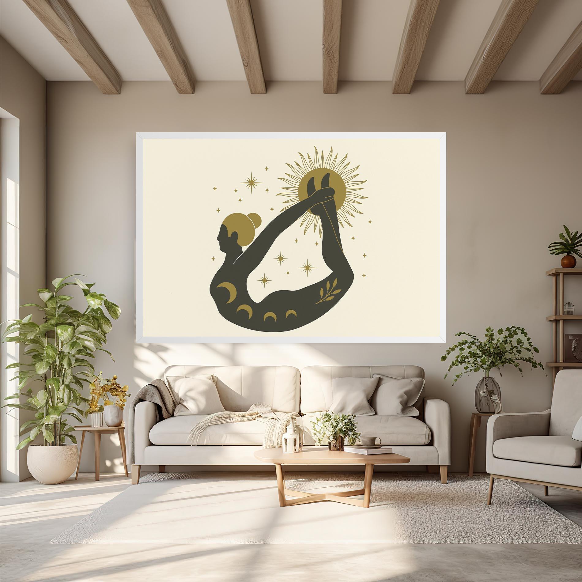 Leinwandbild Dhanurasana mockup 6