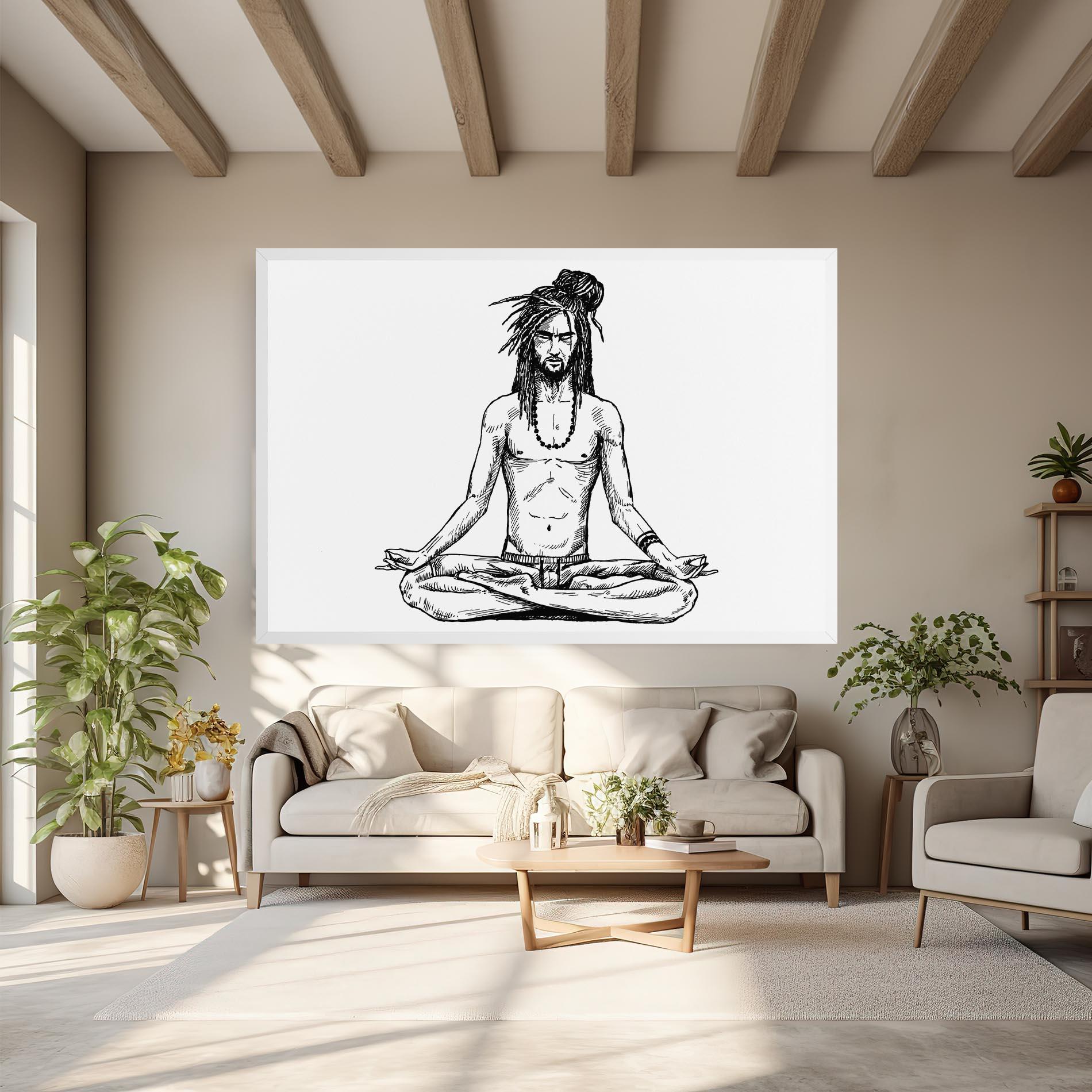 Leinwandbild Focused Meditation mockup 6