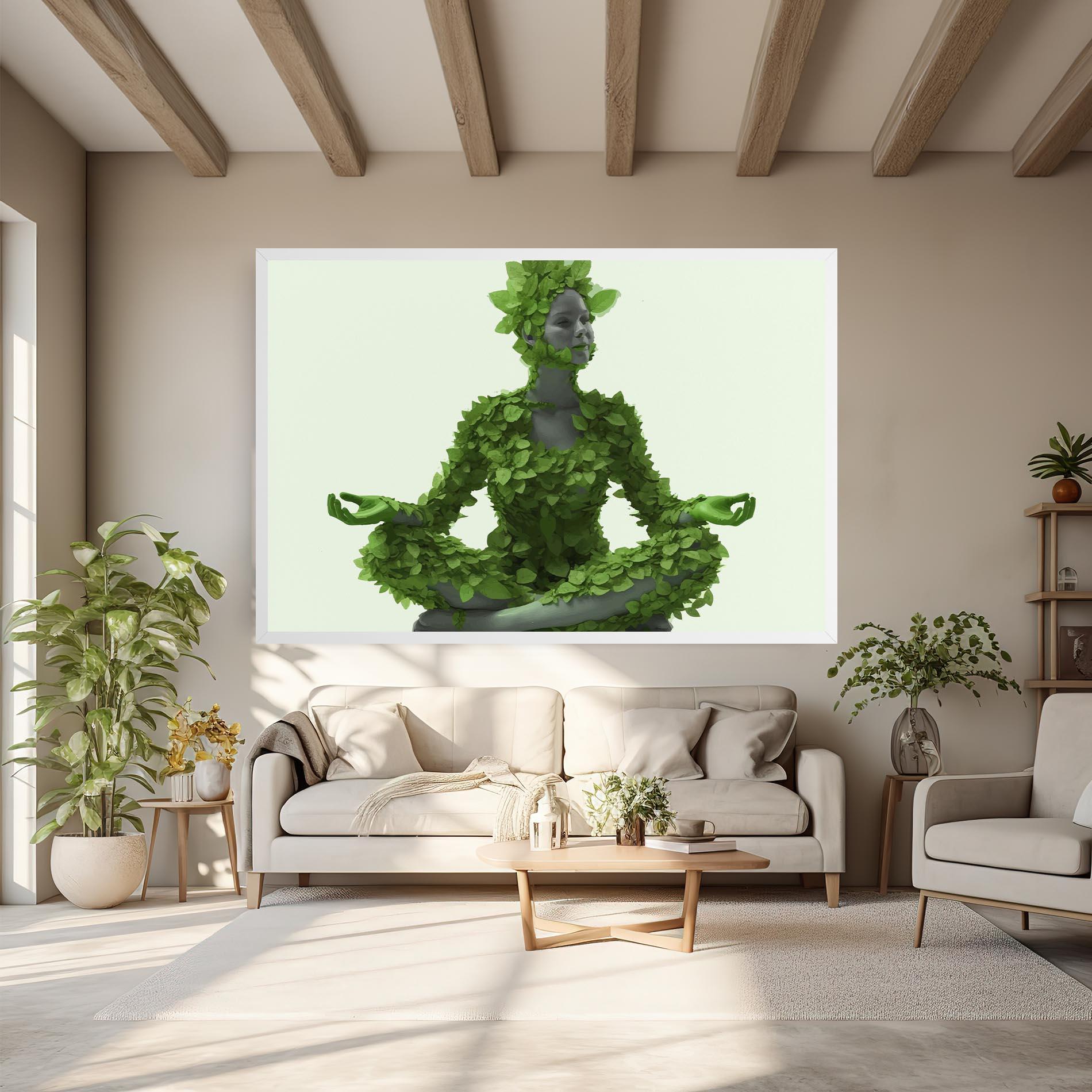 Leinwandbild Nature Yoga mockup 6