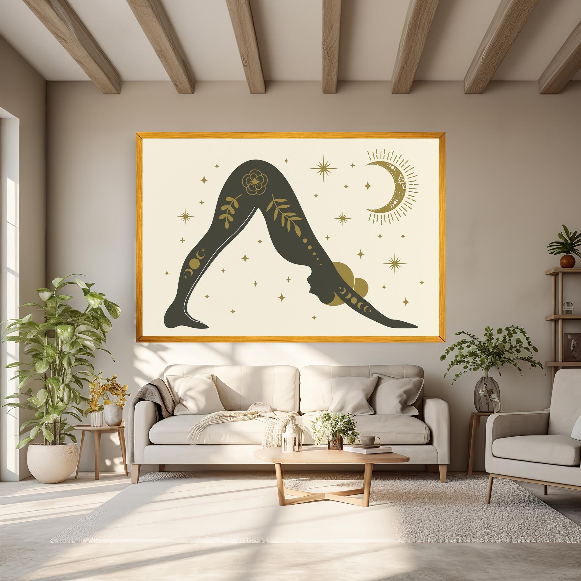 Leinwandbild Adho Mukha mockup 6