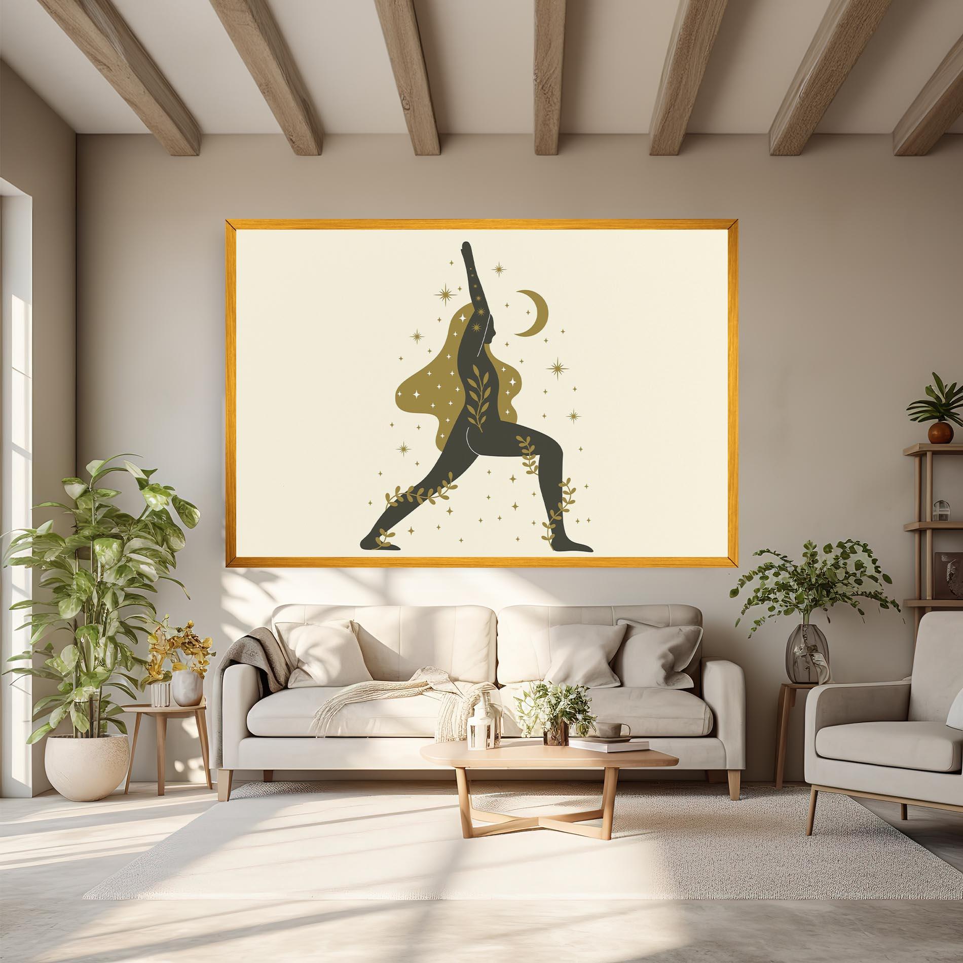 Leinwandbild Chandrasana mockup 6
