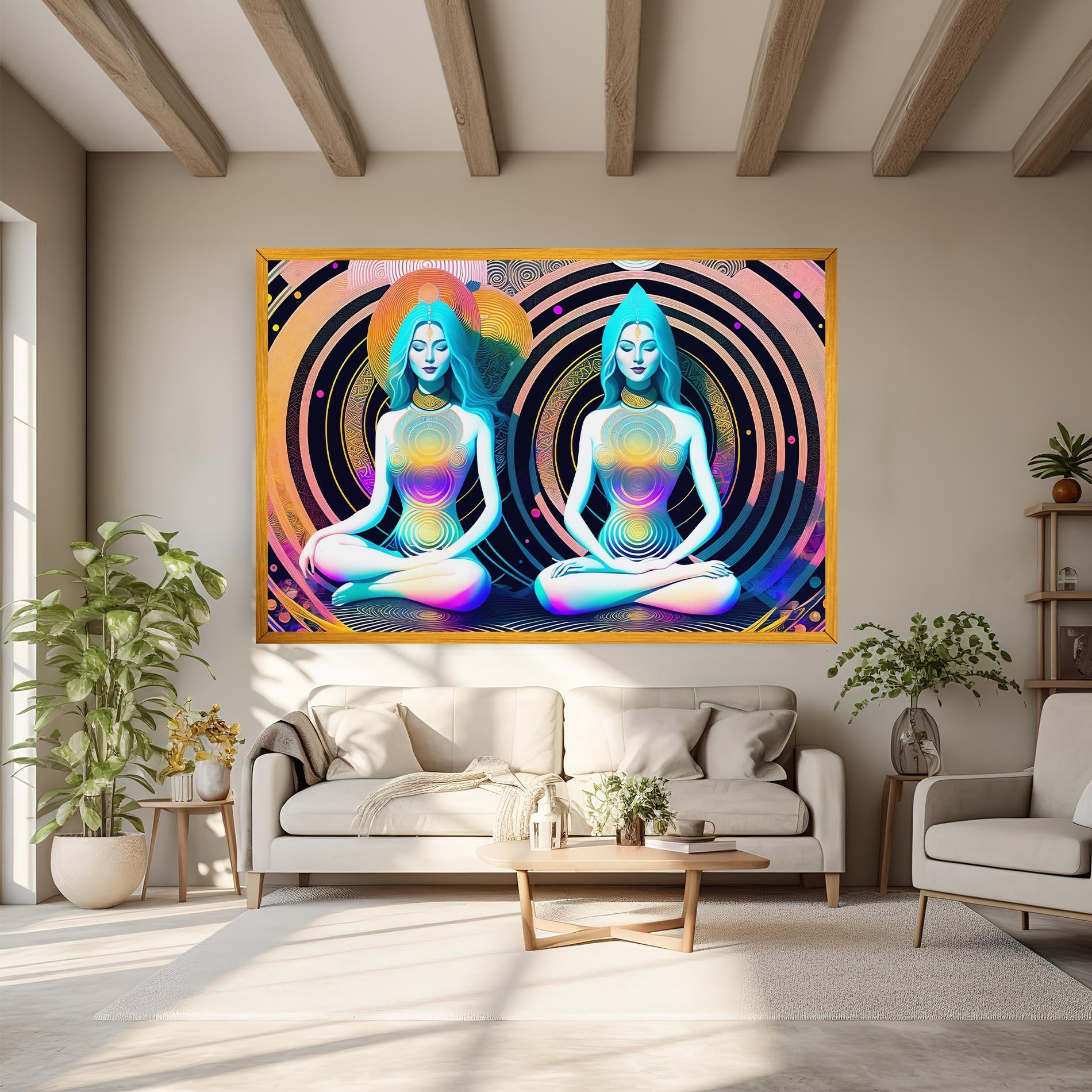 Leinwandbild Clolorful Illustrations mockup 6