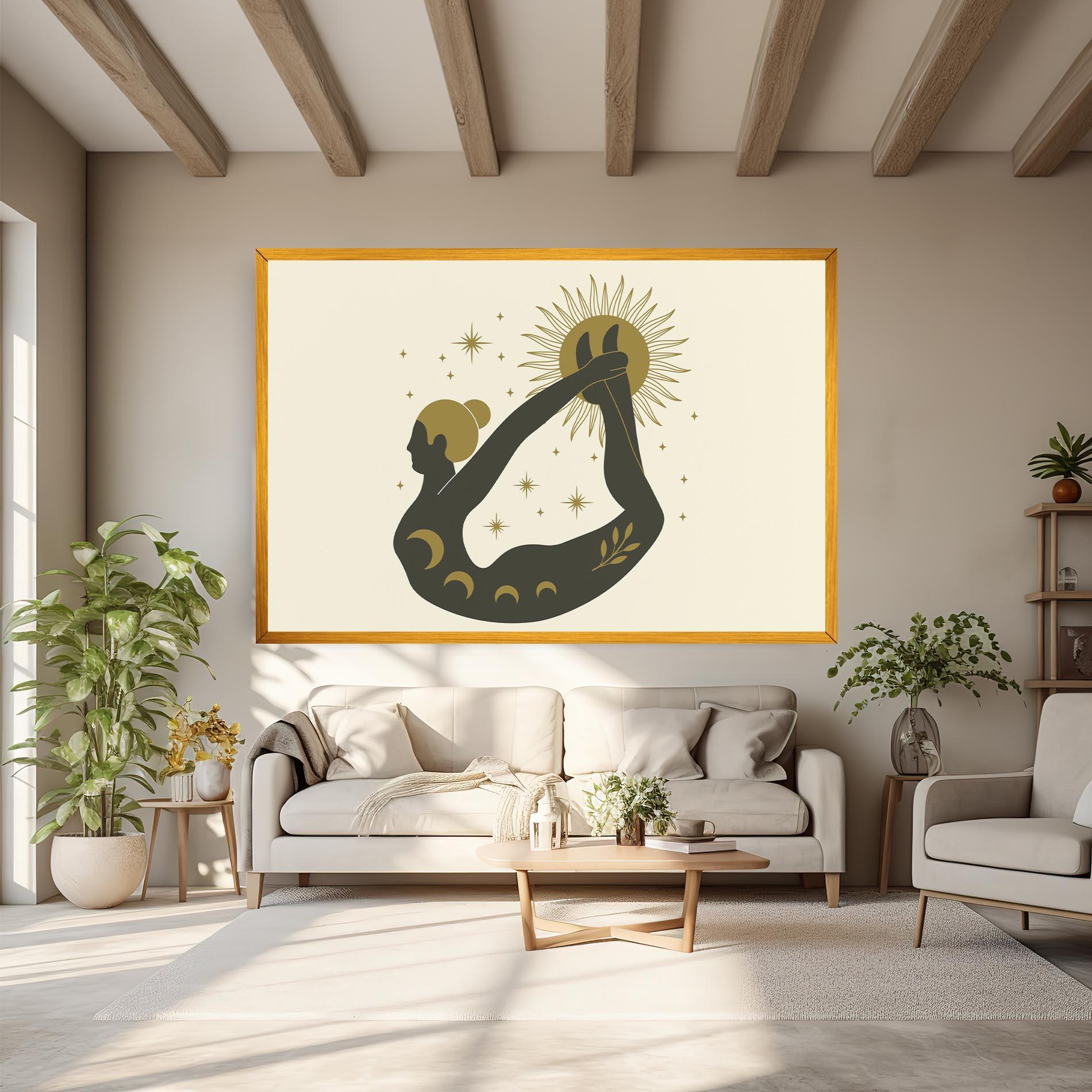 Leinwandbild Dhanurasana mockup 6