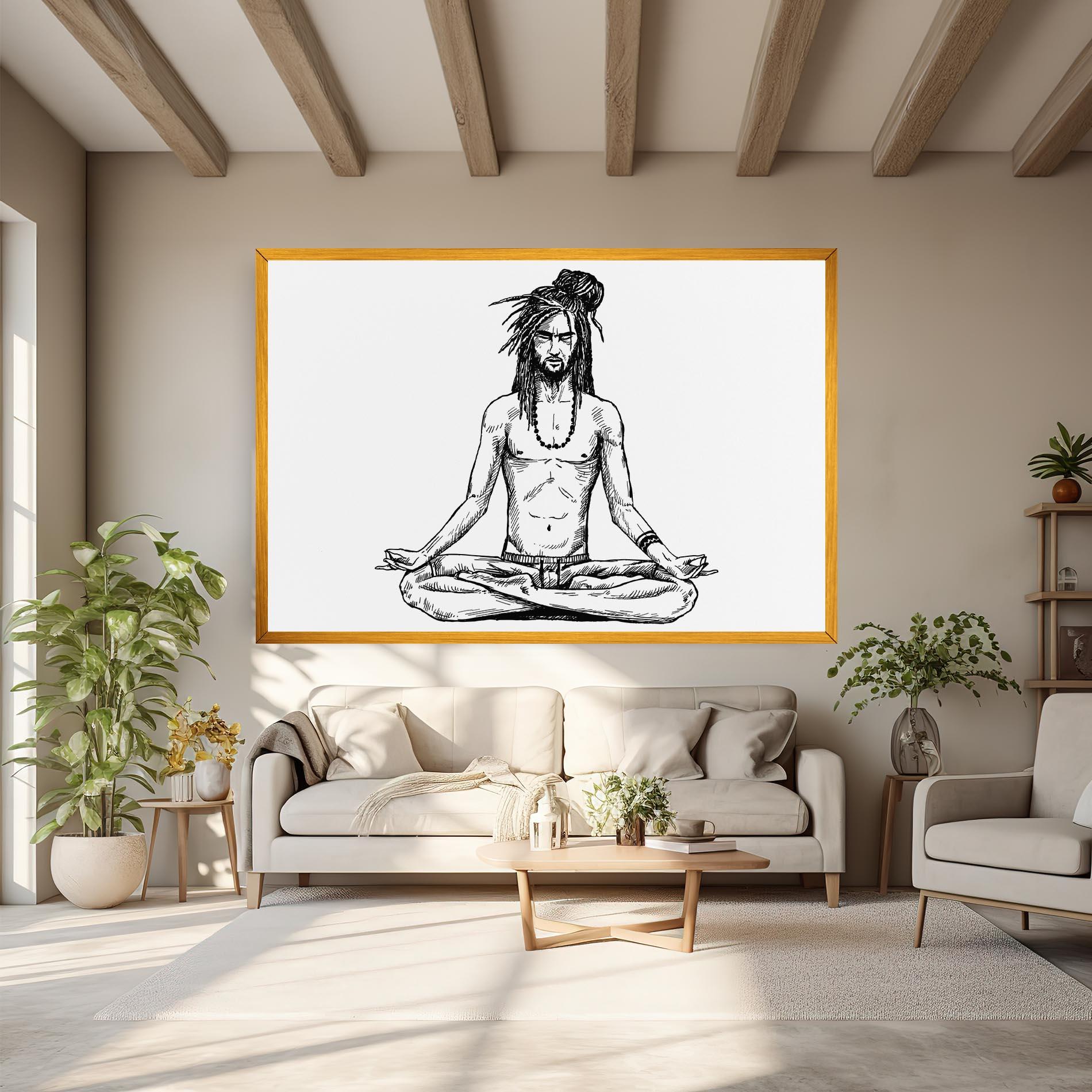 Leinwandbild Focused Meditation mockup 6
