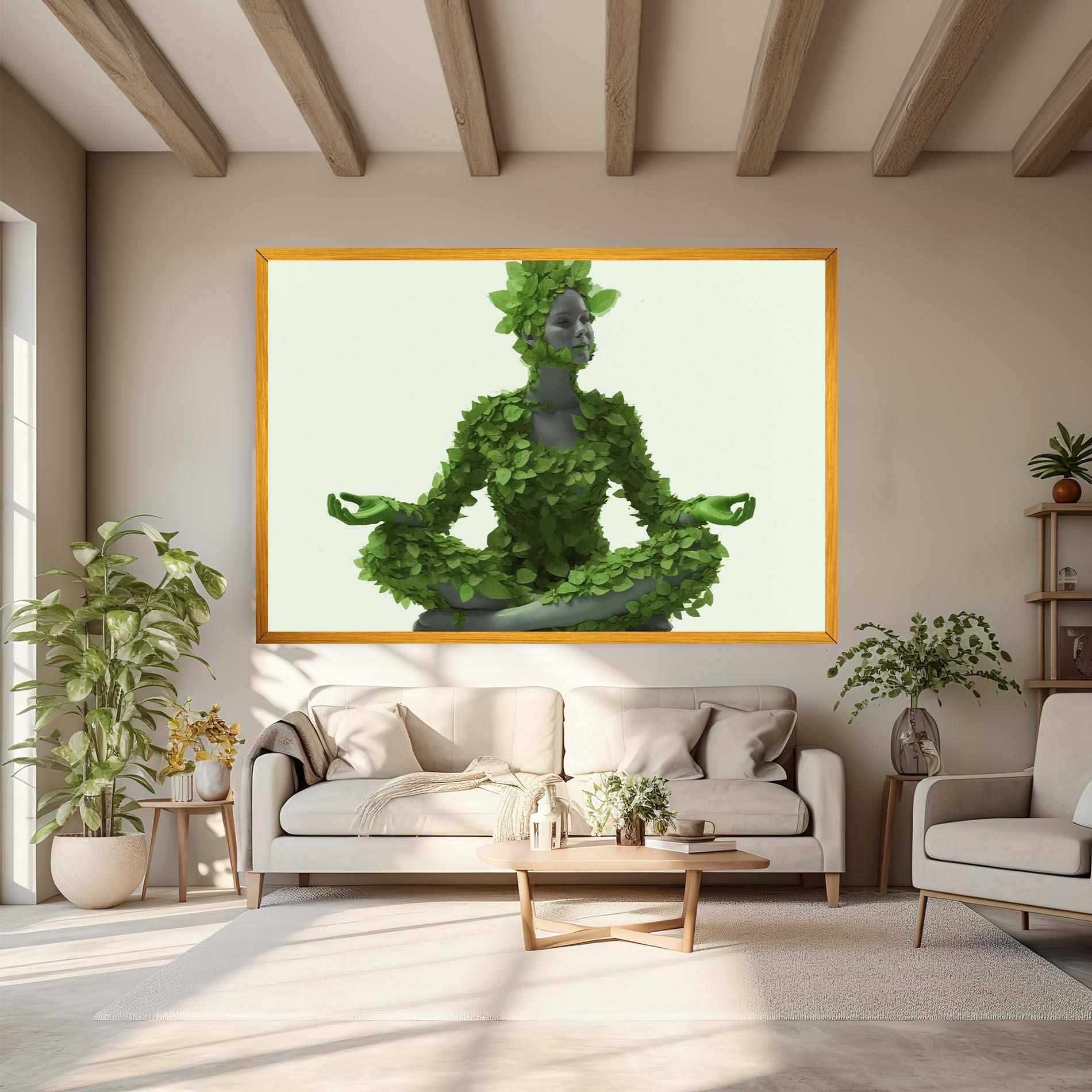 Leinwandbild Nature Yoga mockup 6