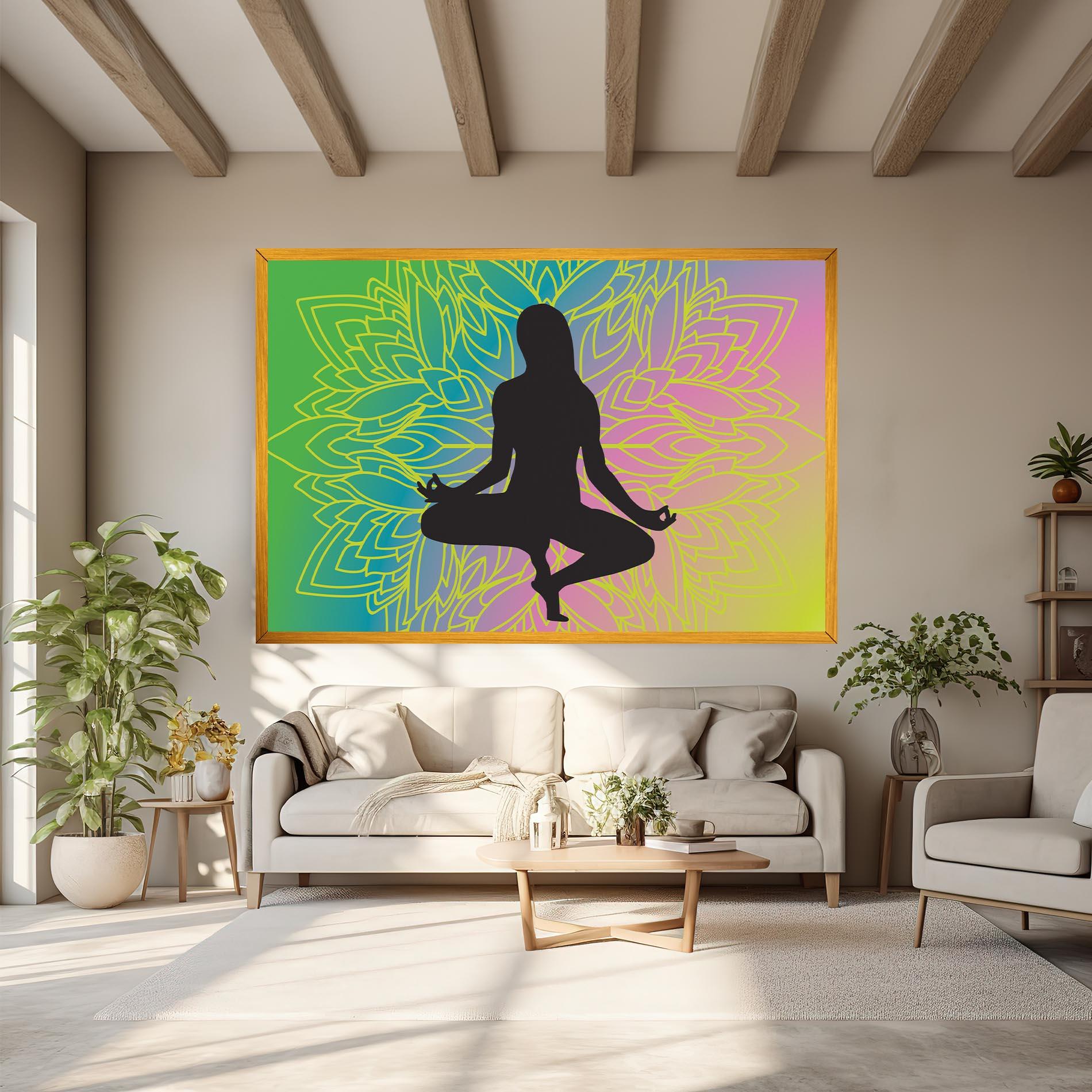 Leinwandbild Peace Yoga 01 mockup 6
