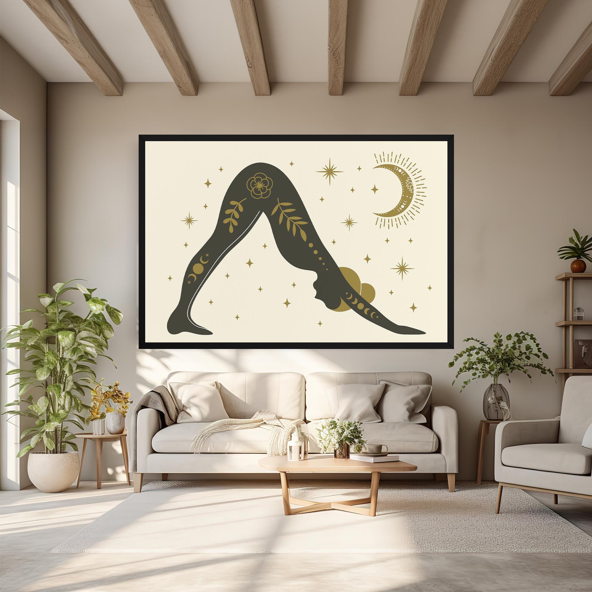 Leinwandbild Adho Mukha mockup 6