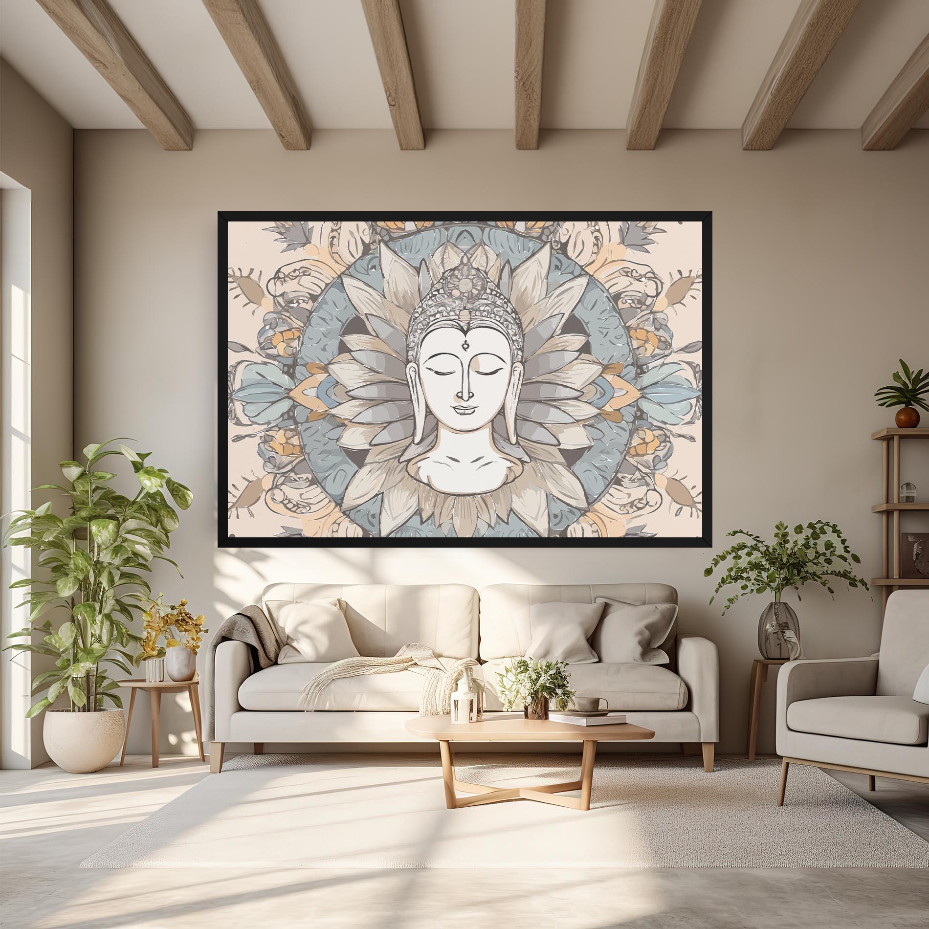 Leinwandbild Boho Element mockup 6