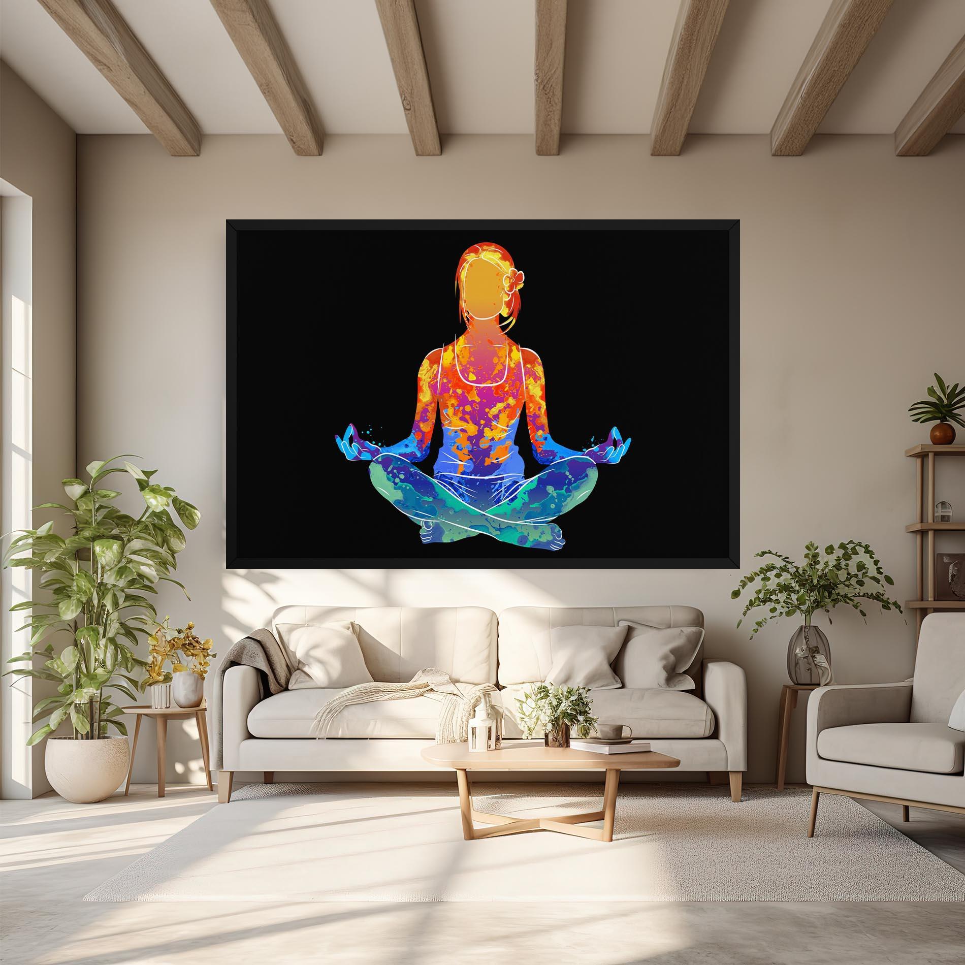 Leinwandbild Colorful Meditation mockup 6