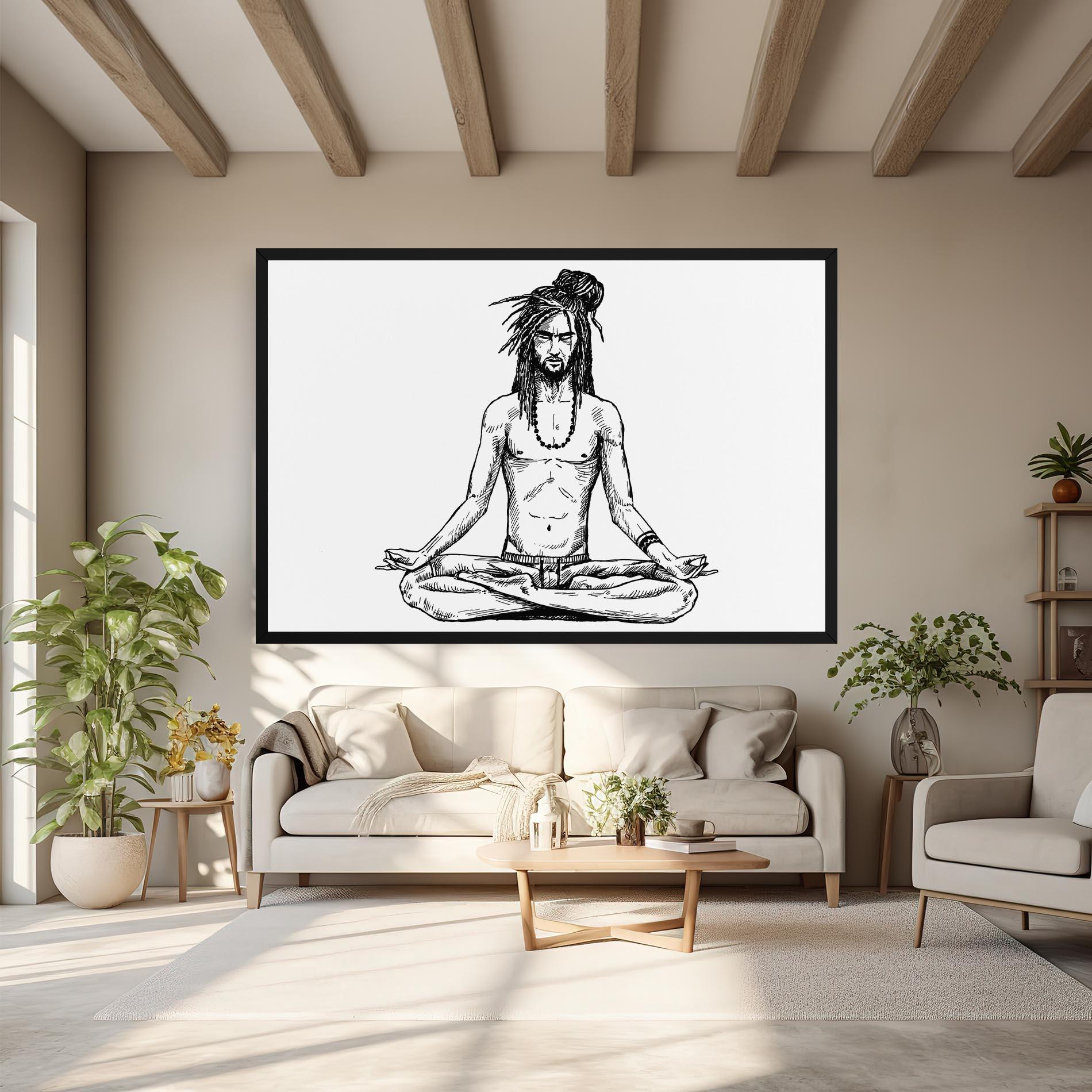 Leinwandbild Focused Meditation mockup 6