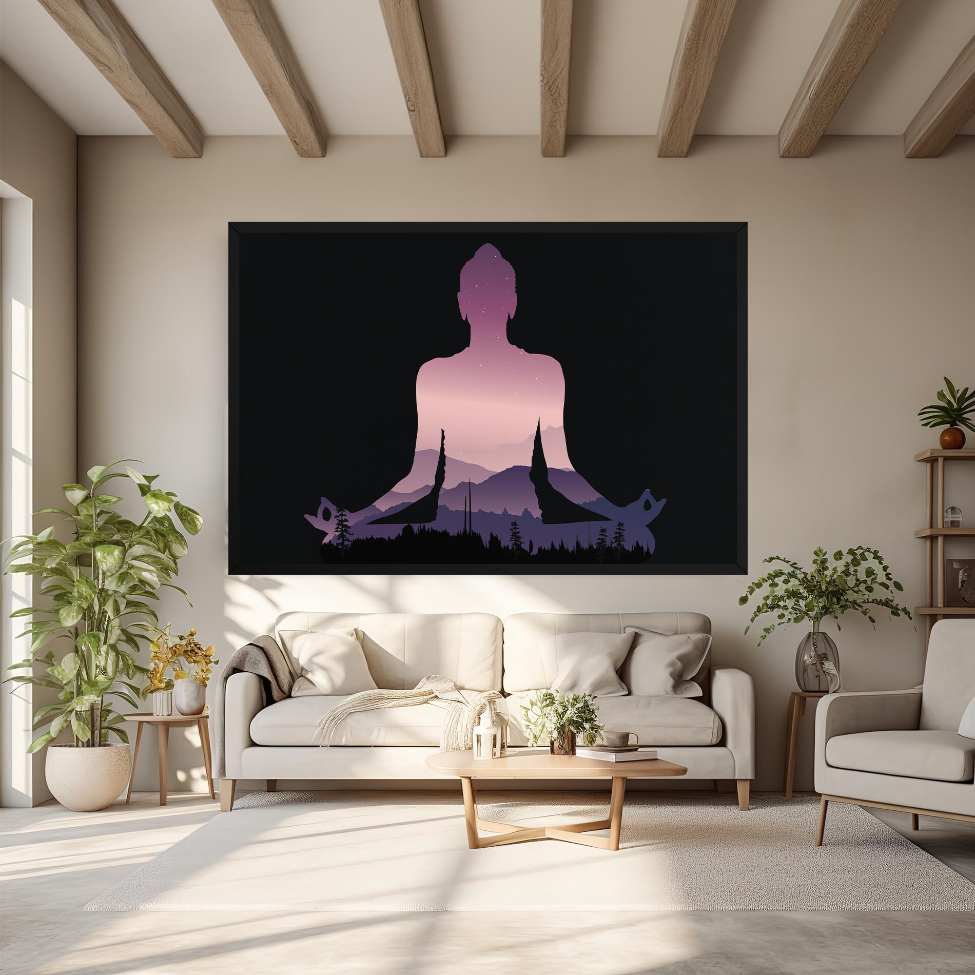 Leinwandbild Forest Star Yoga mockup 6