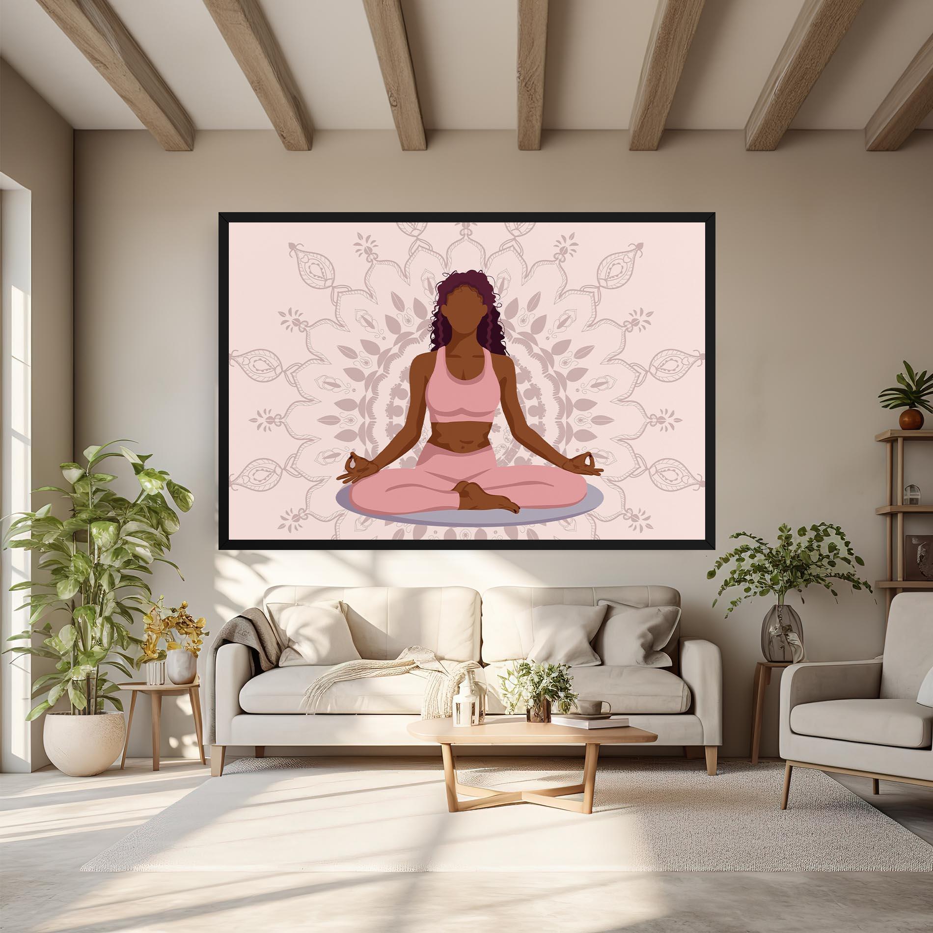 Leinwandbild Lotus Position mockup 6