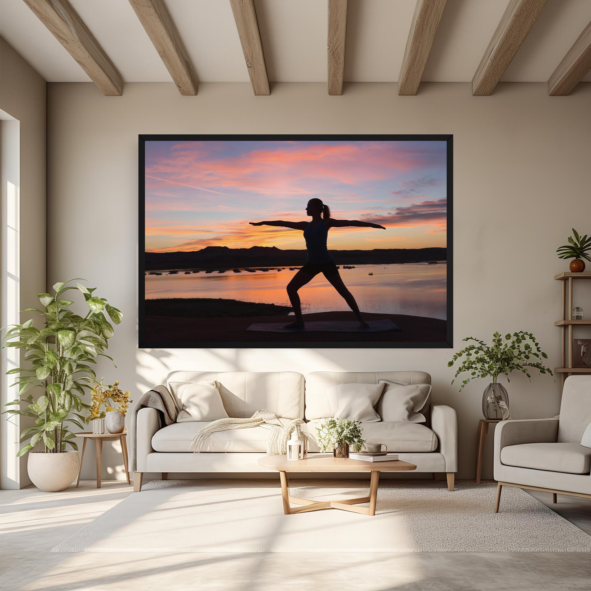 Leinwandbild Morning Yoga mockup 6