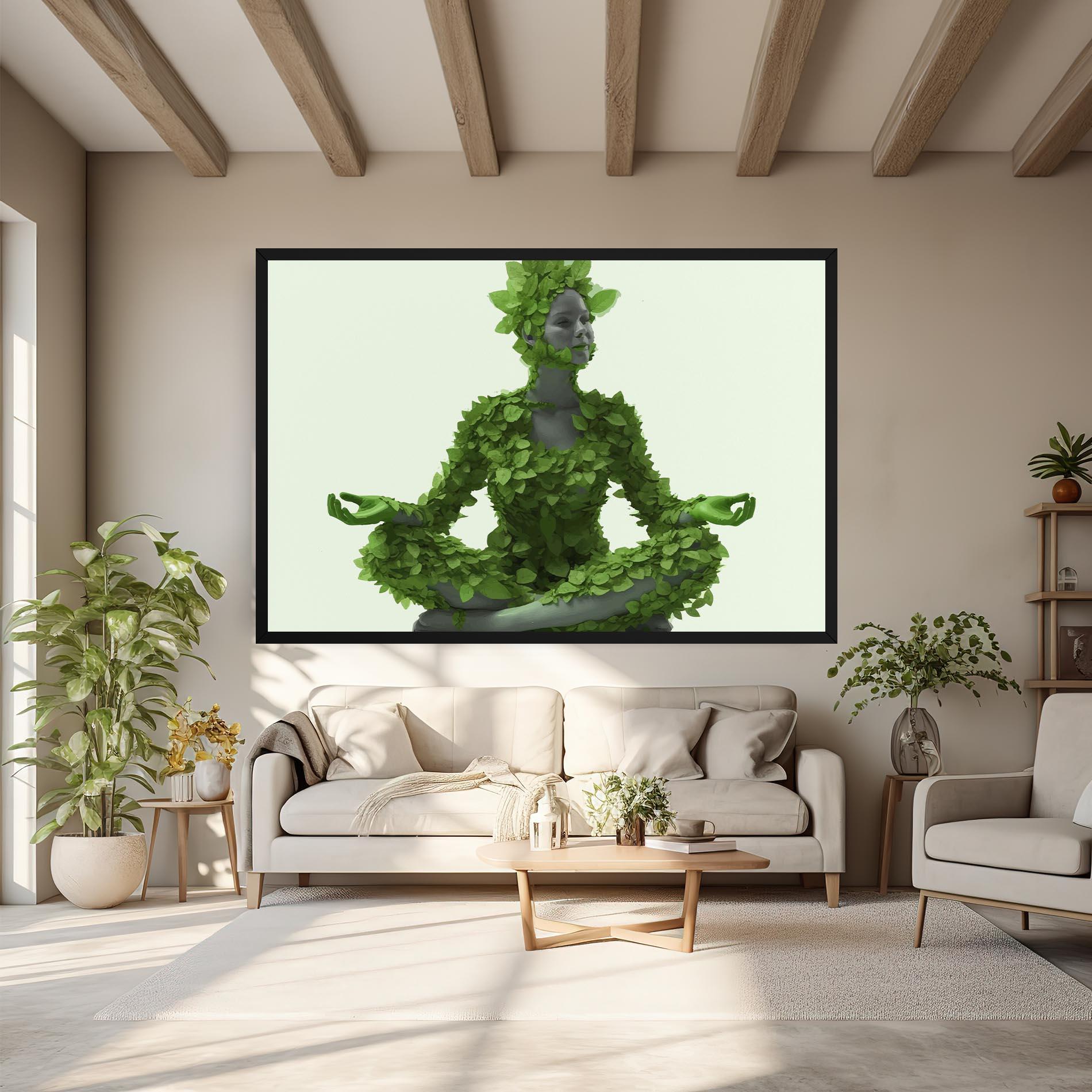 Leinwandbild Nature Yoga mockup 6