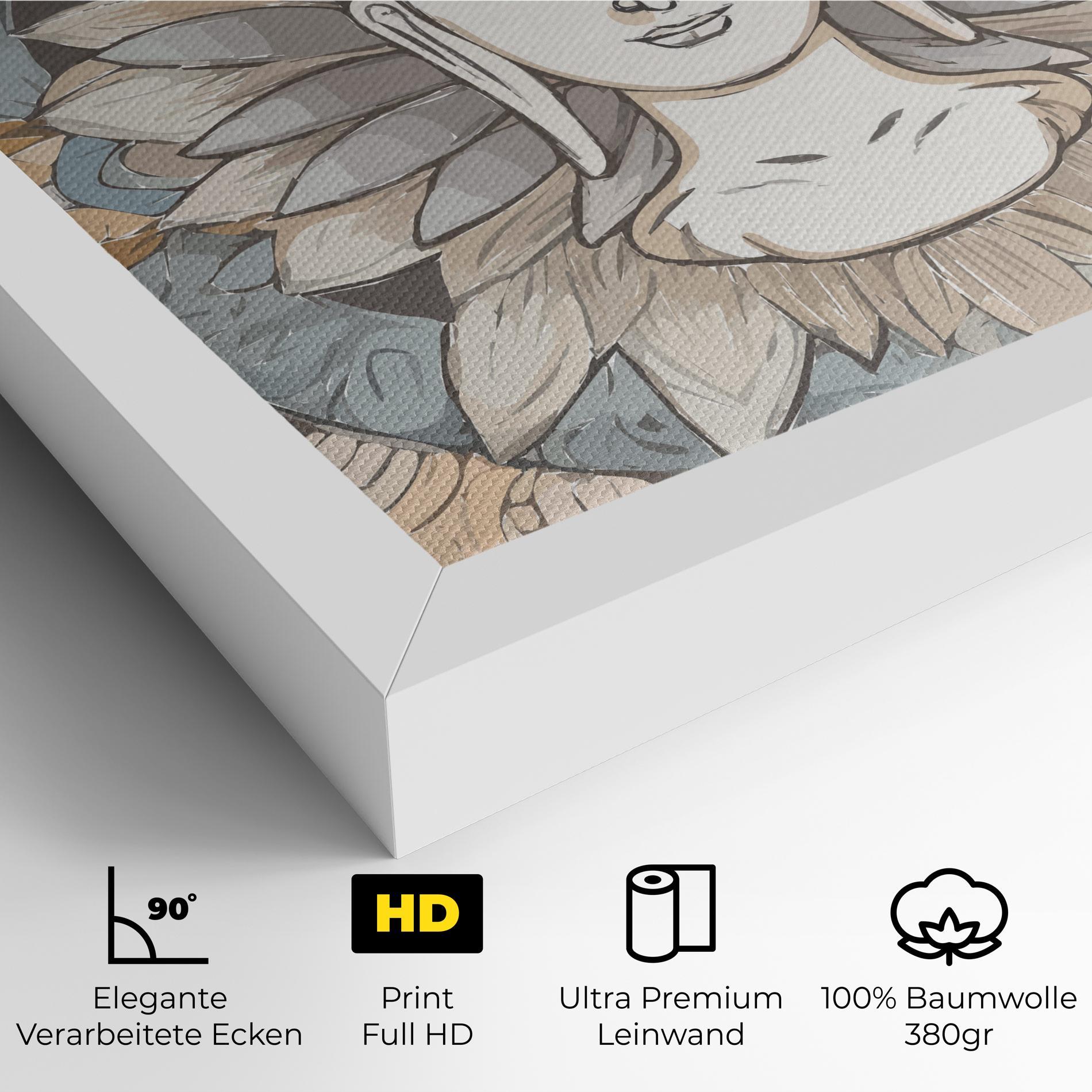 Leinwandbild Boho Element mockup 4