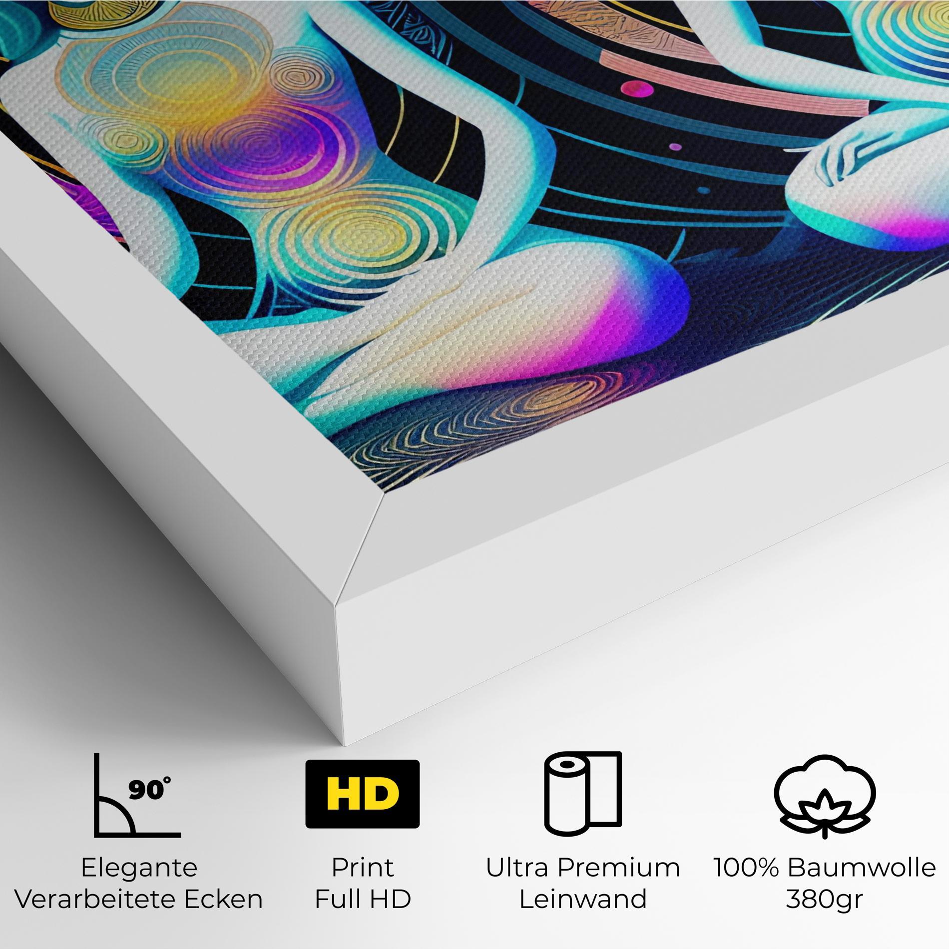 Leinwandbild Clolorful Illustrations mockup 4