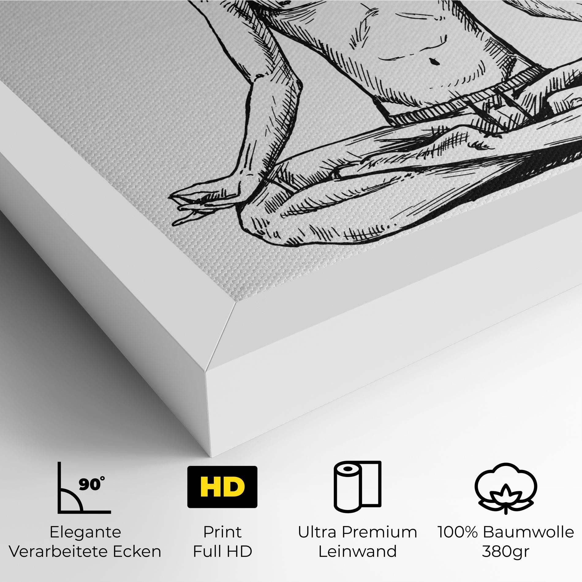 Leinwandbild Focused Meditation mockup 4