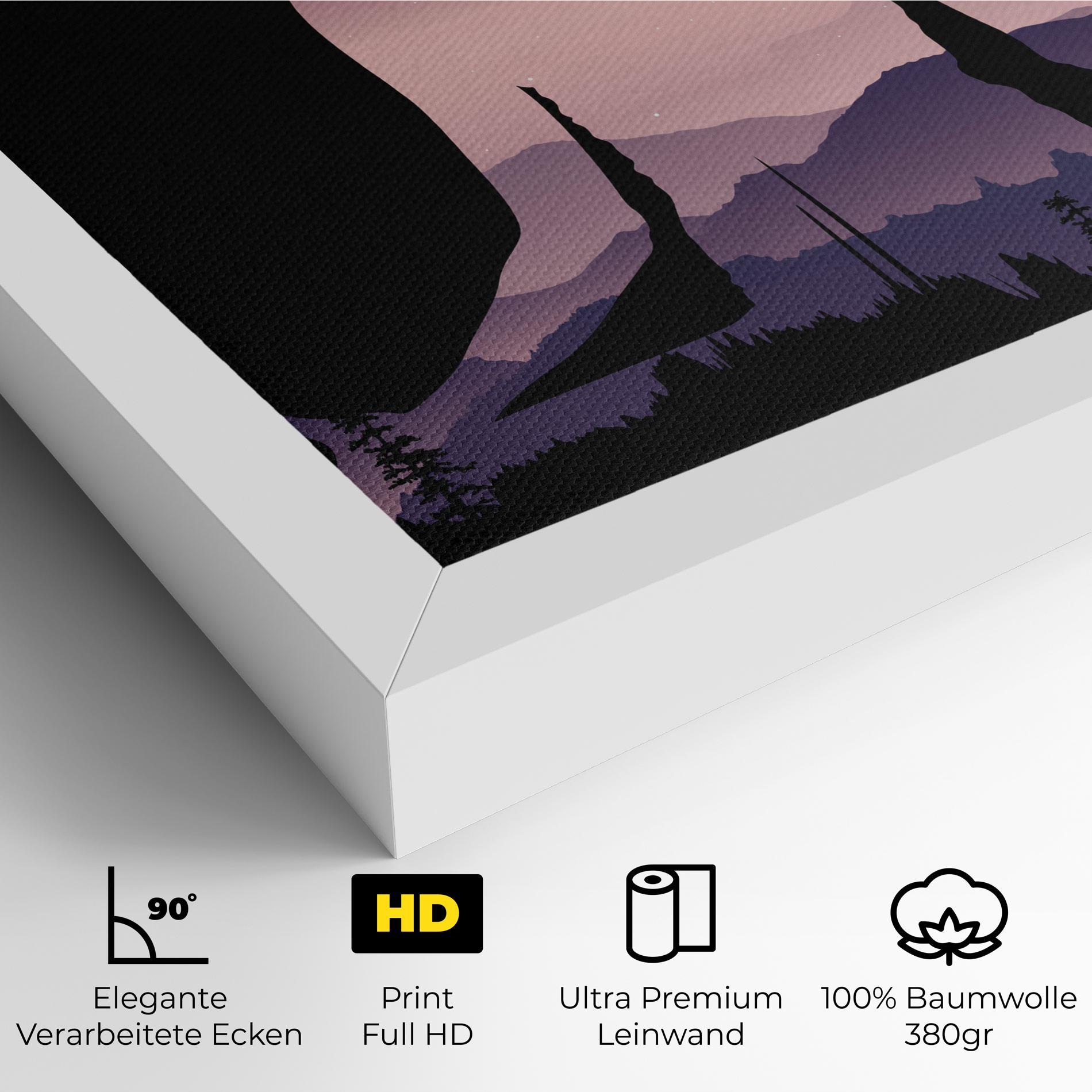 Leinwandbild Forest Star Yoga mockup 4