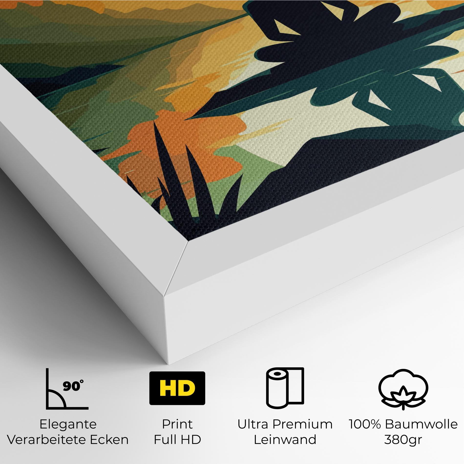 Leinwandbild Forest Yoga mockup 4