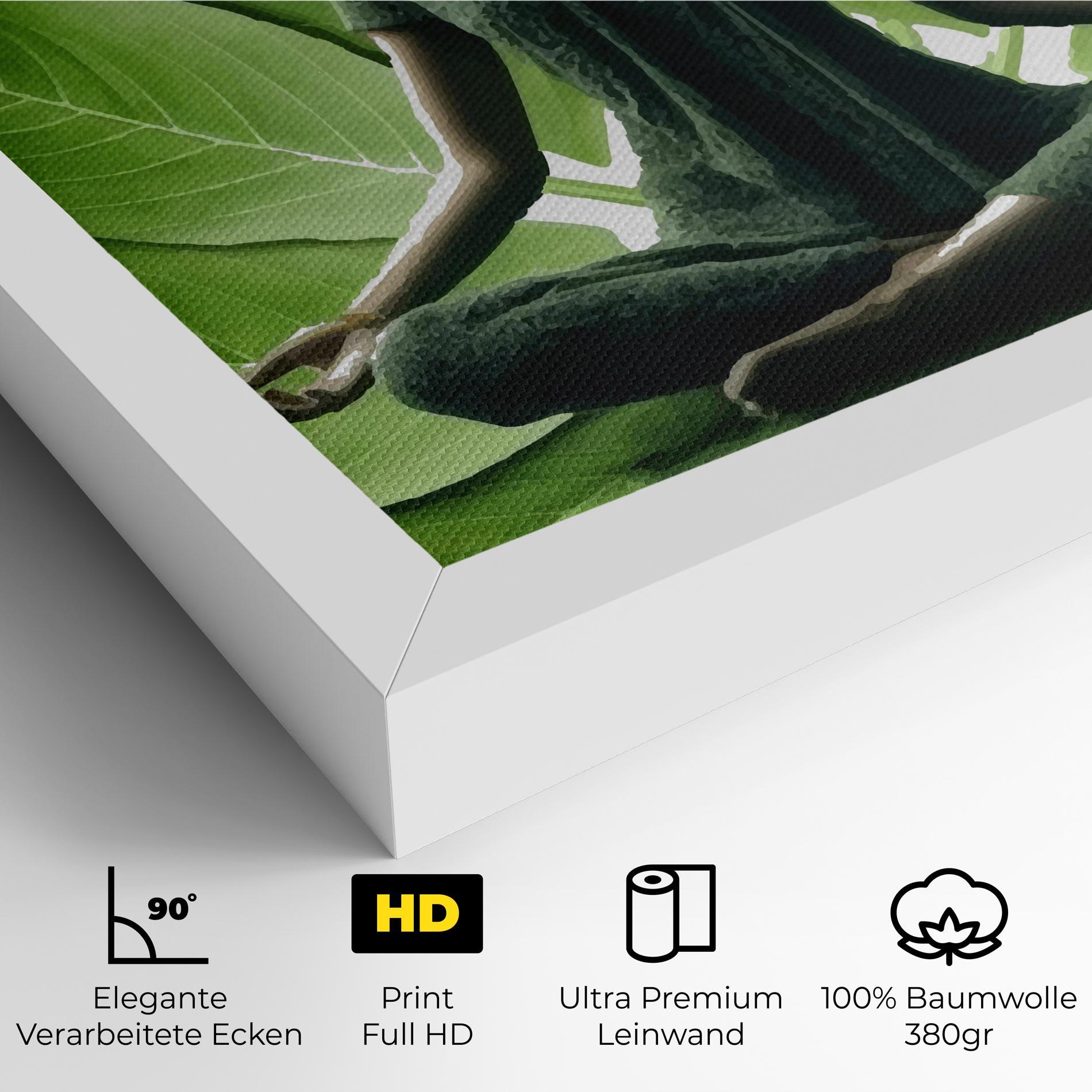 Leinwandbild Leaf Yoga mockup 4