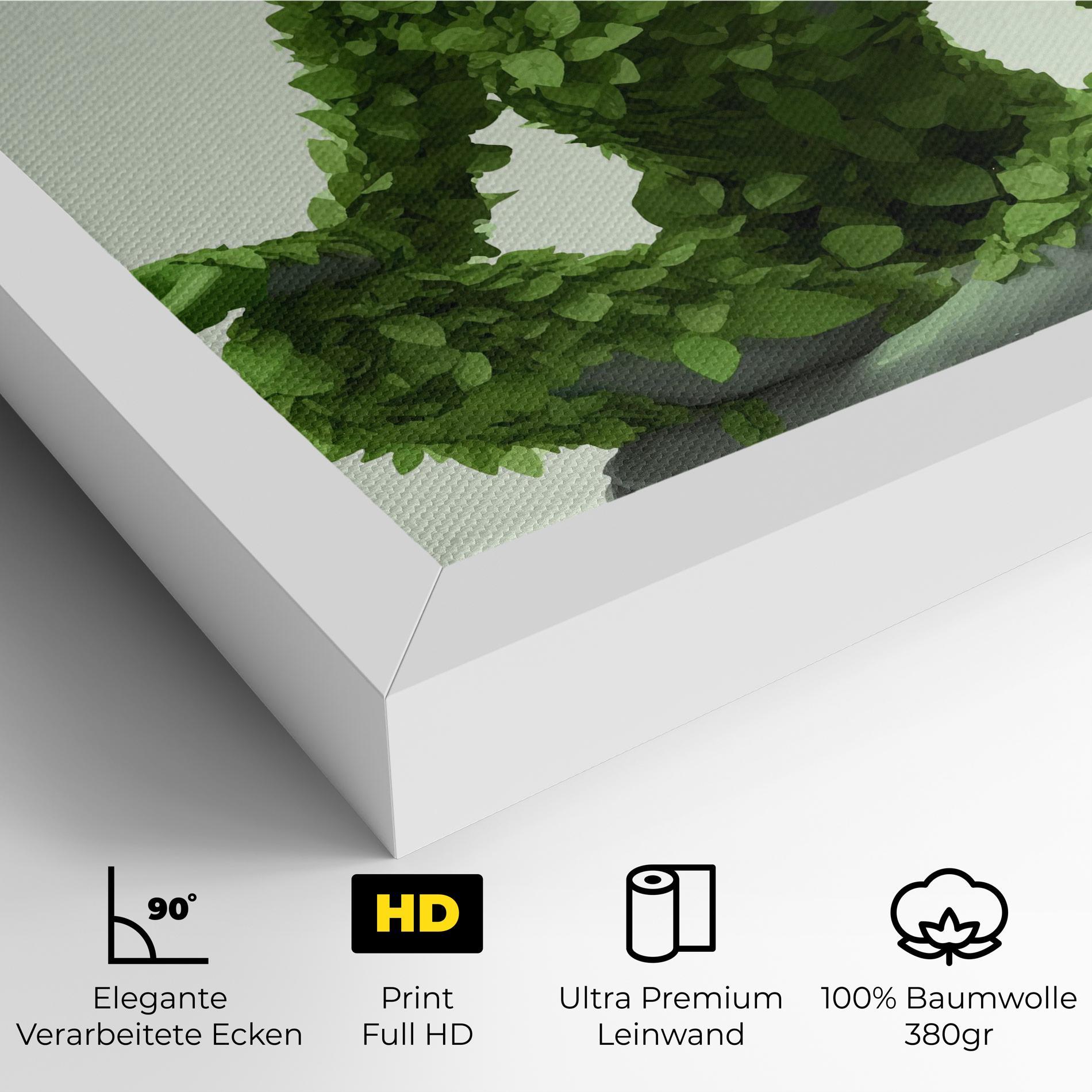 Leinwandbild Nature Yoga mockup 4