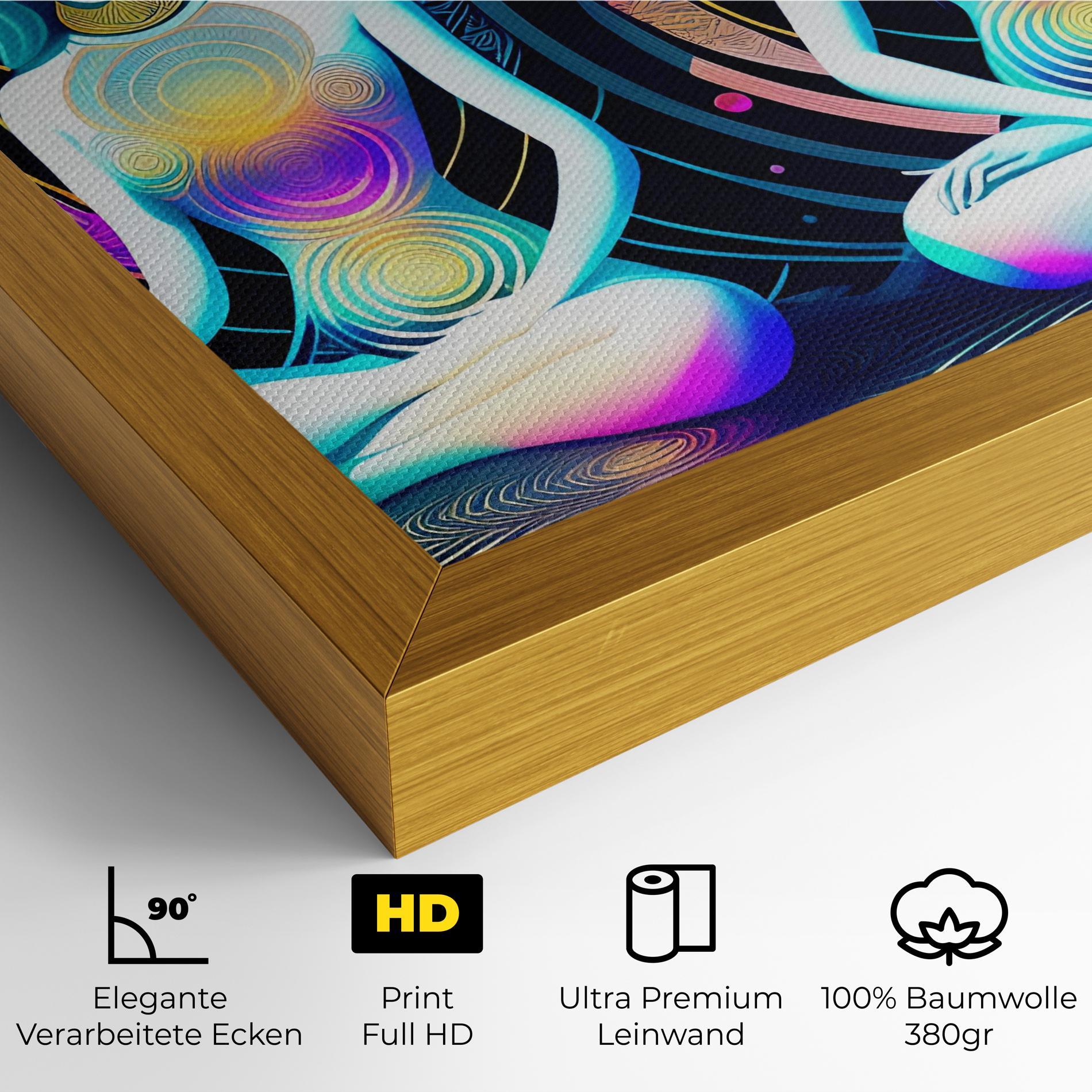 Leinwandbild Clolorful Illustrations mockup 4