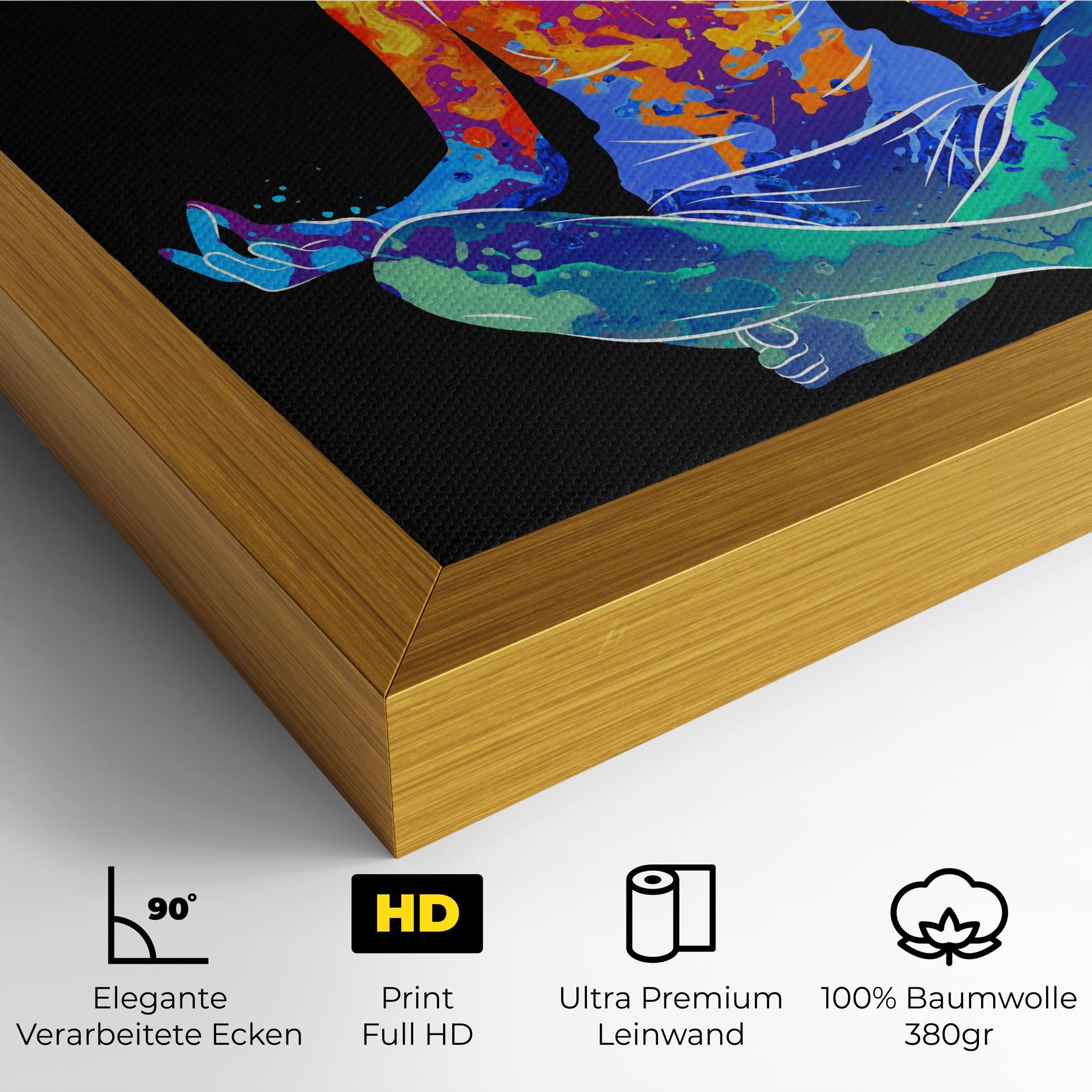 Leinwandbild Colorful Meditation mockup 4