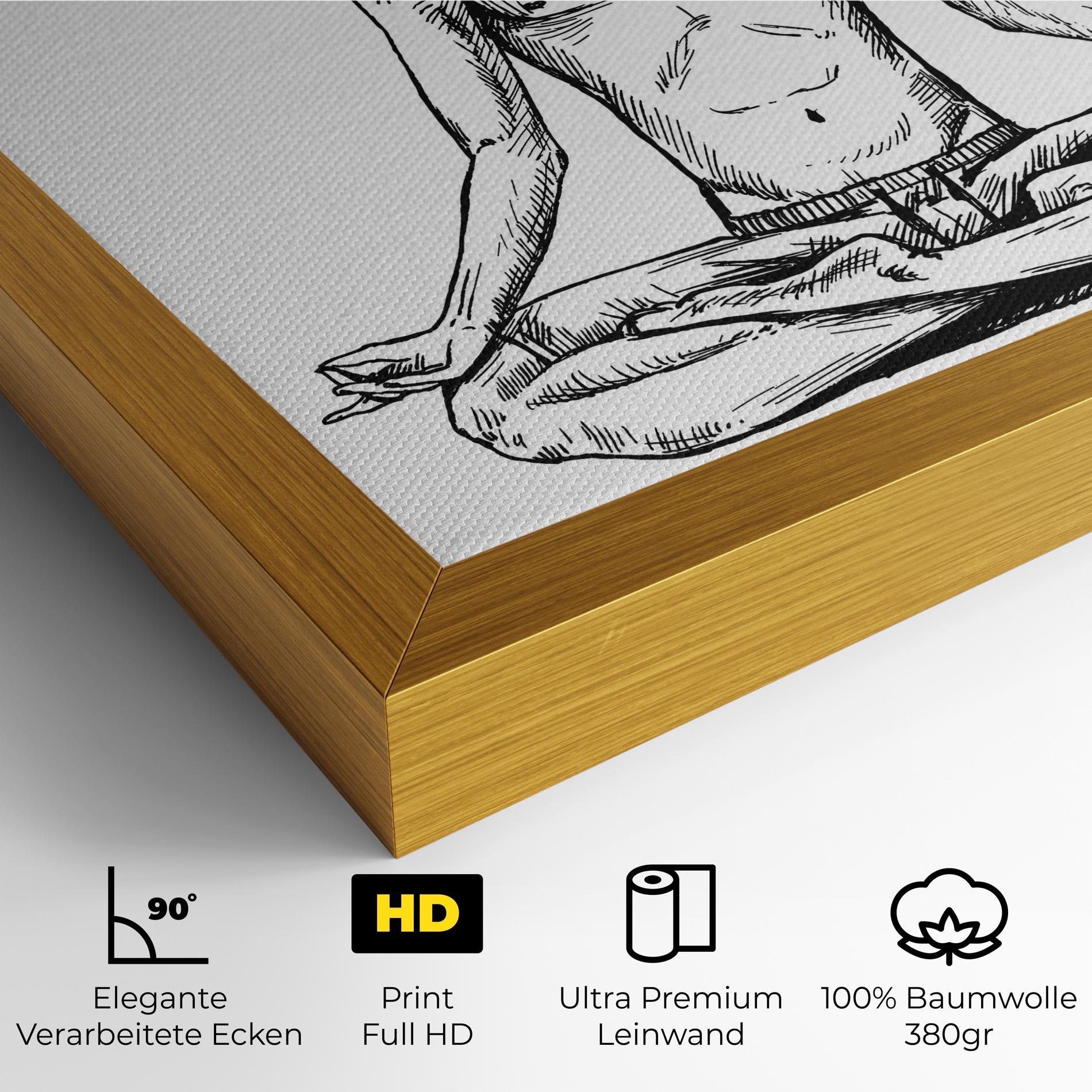 Leinwandbild Focused Meditation mockup 4