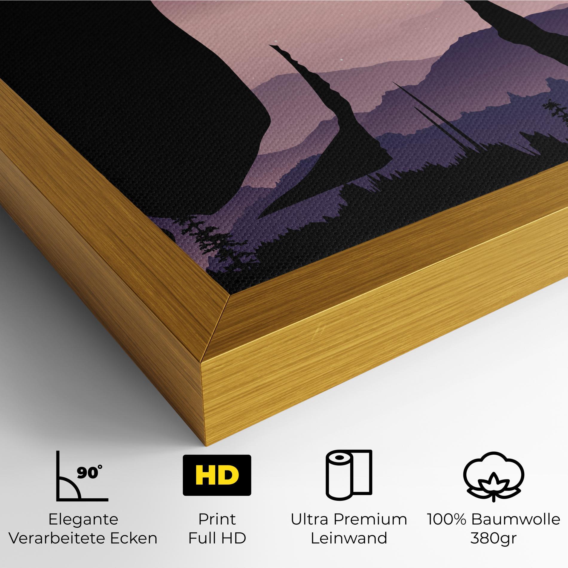 Leinwandbild Forest Star Yoga mockup 4