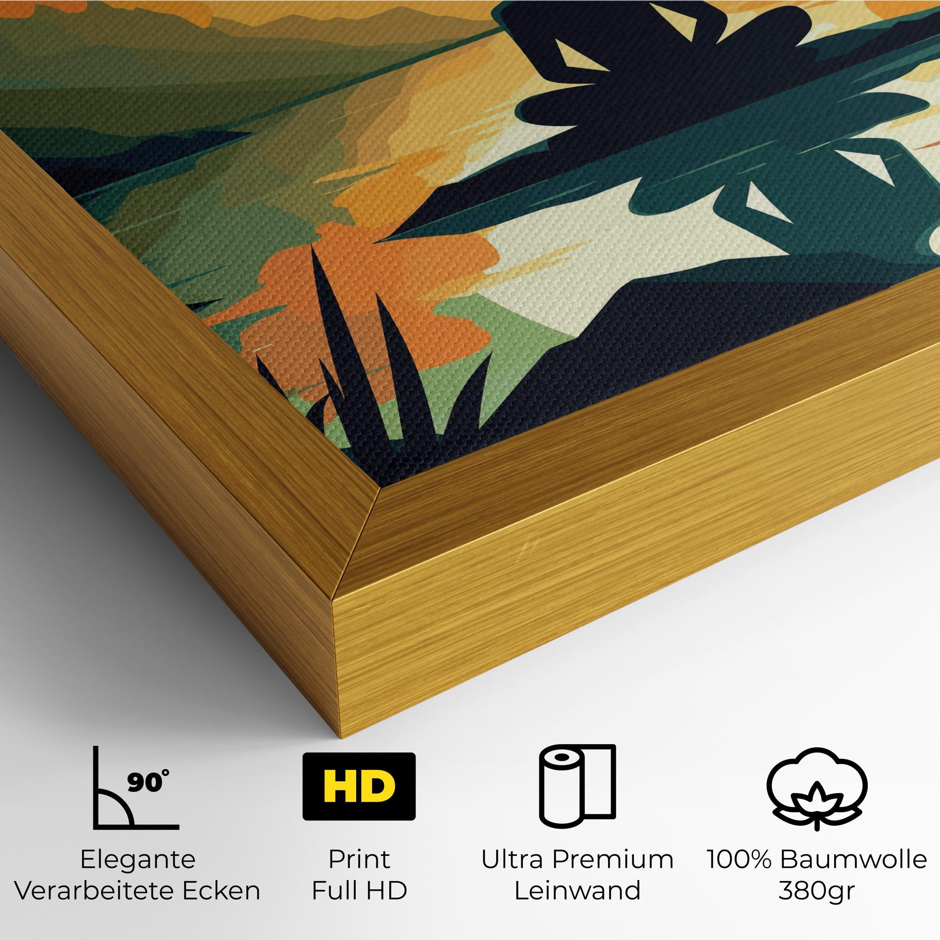 Leinwandbild Forest Yoga mockup 4