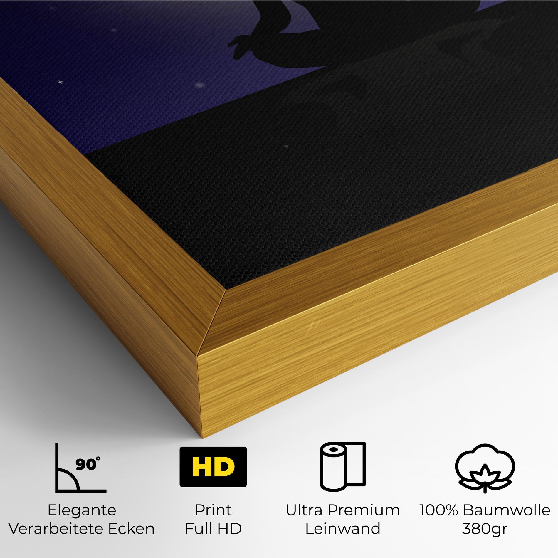 Leinwandbild Full Moon Yoga mockup 4