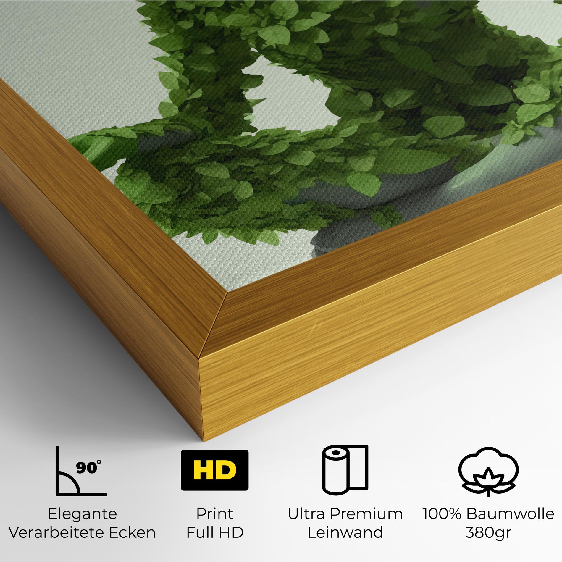 Leinwandbild Nature Yoga mockup 4