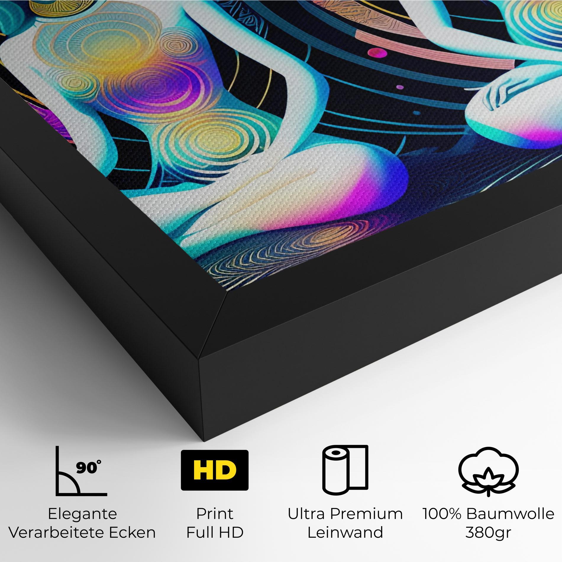 Leinwandbild Clolorful Illustrations mockup 4