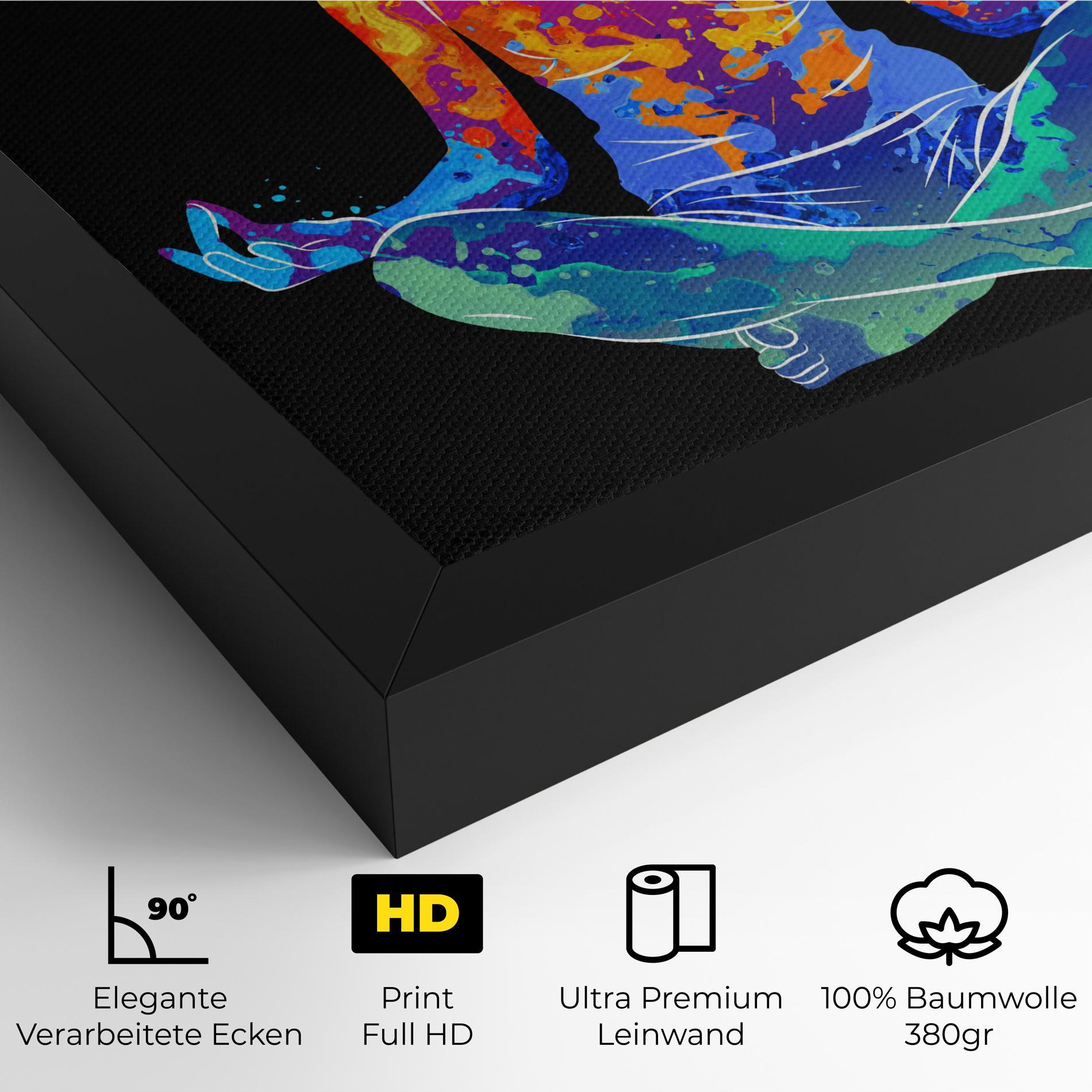 Leinwandbild Colorful Meditation mockup 4