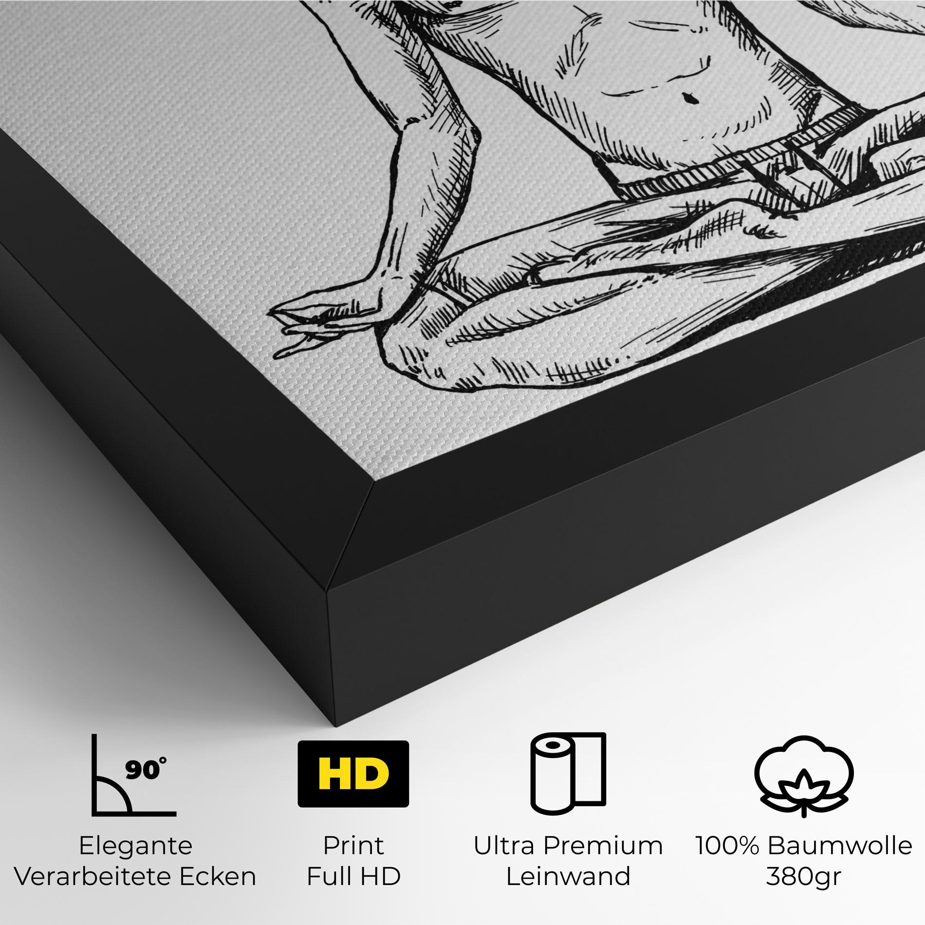 Leinwandbild Focused Meditation mockup 4