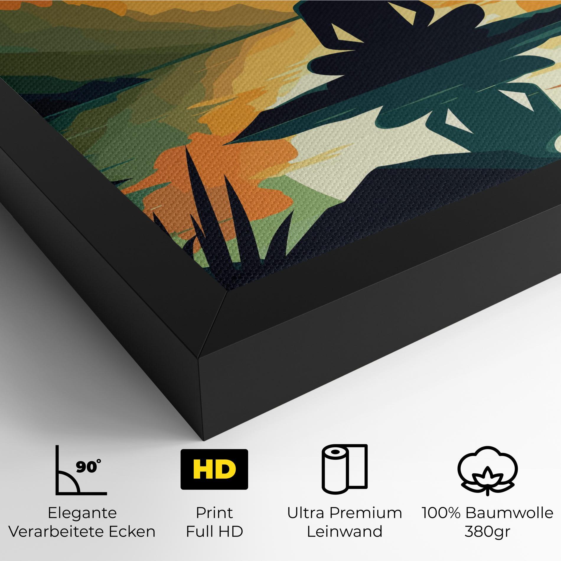 Leinwandbild Forest Yoga mockup 4