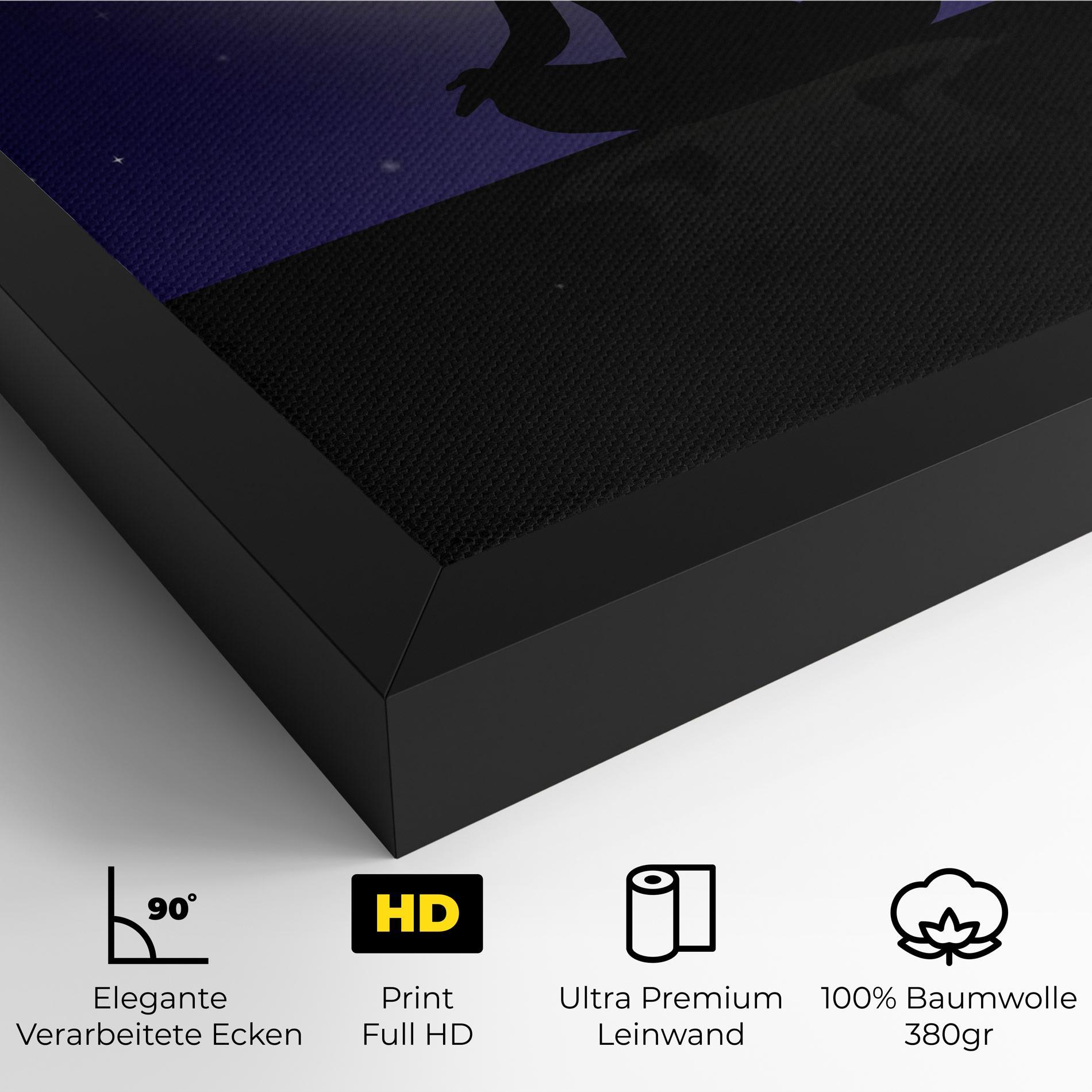 Leinwandbild Full Moon Yoga mockup 4