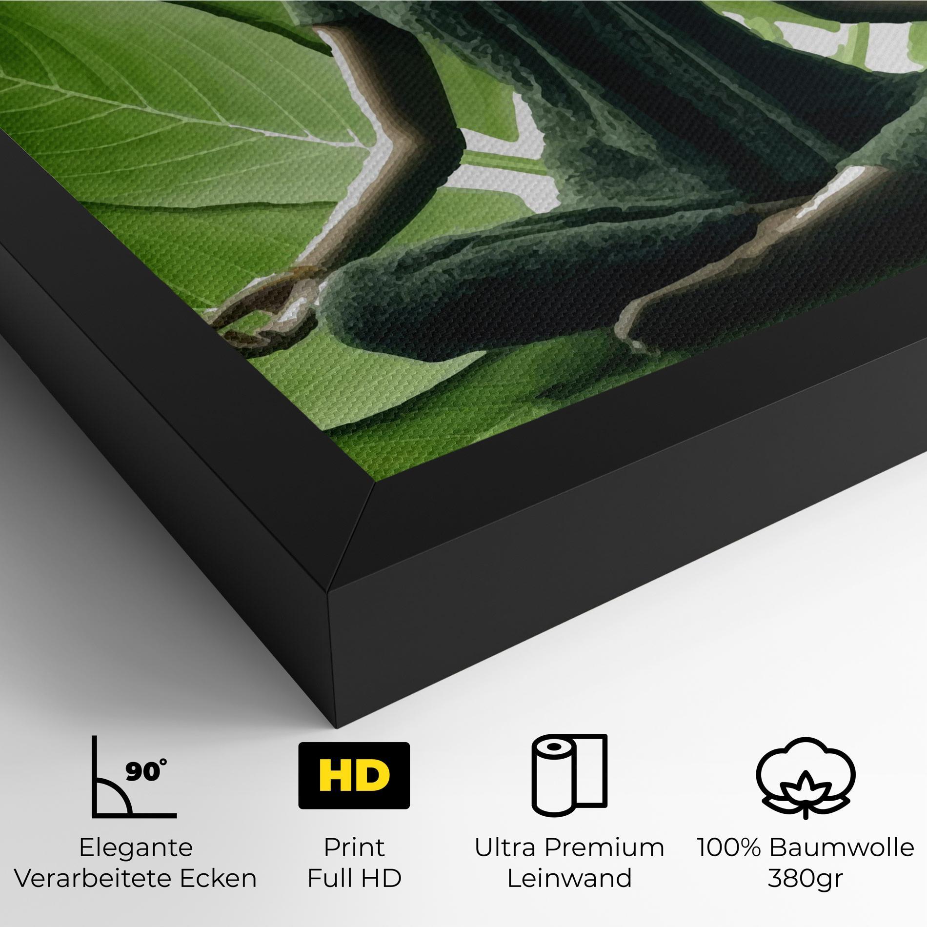 Leinwandbild Leaf Yoga mockup 4