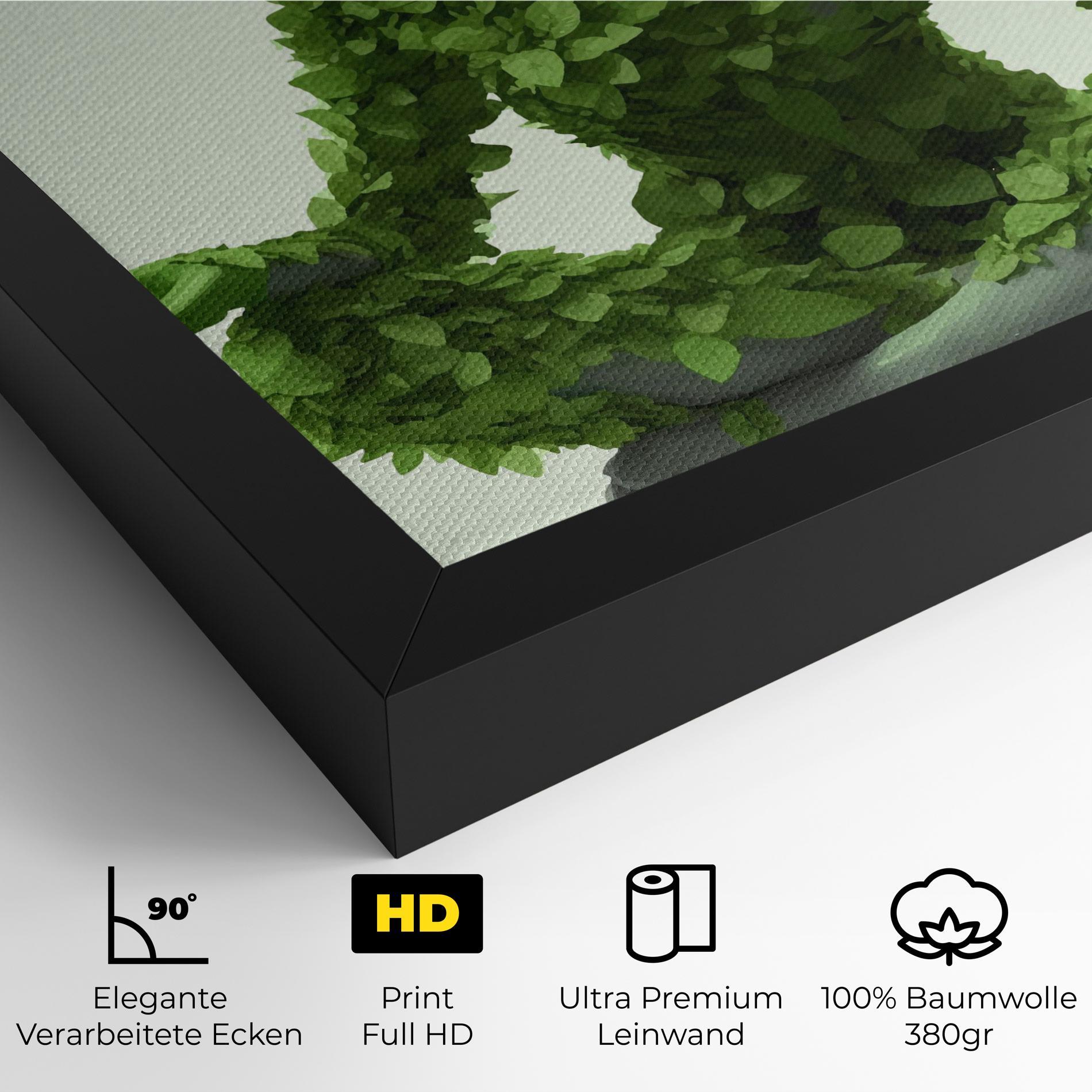 Leinwandbild Nature Yoga mockup 4