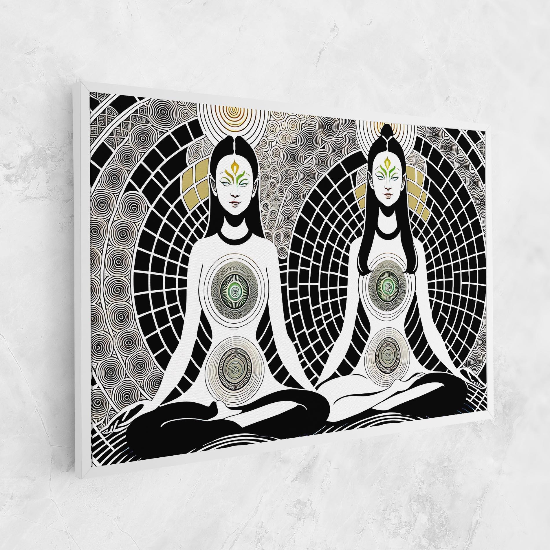 Leinwandbild Clolorful Meditation mockup 1