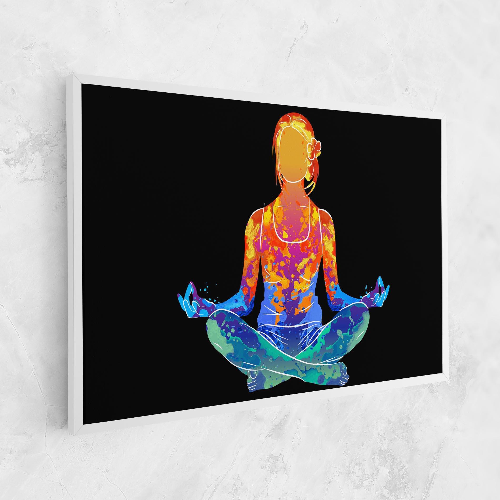 Leinwandbild Colorful Meditation mockup 1