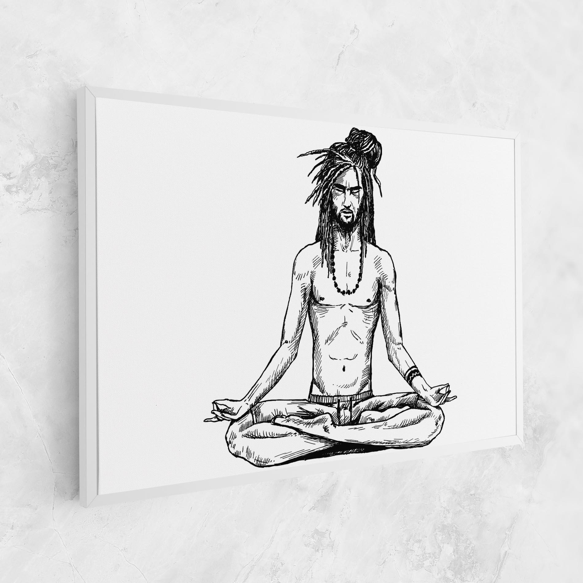 Leinwandbild Focused Meditation mockup 1