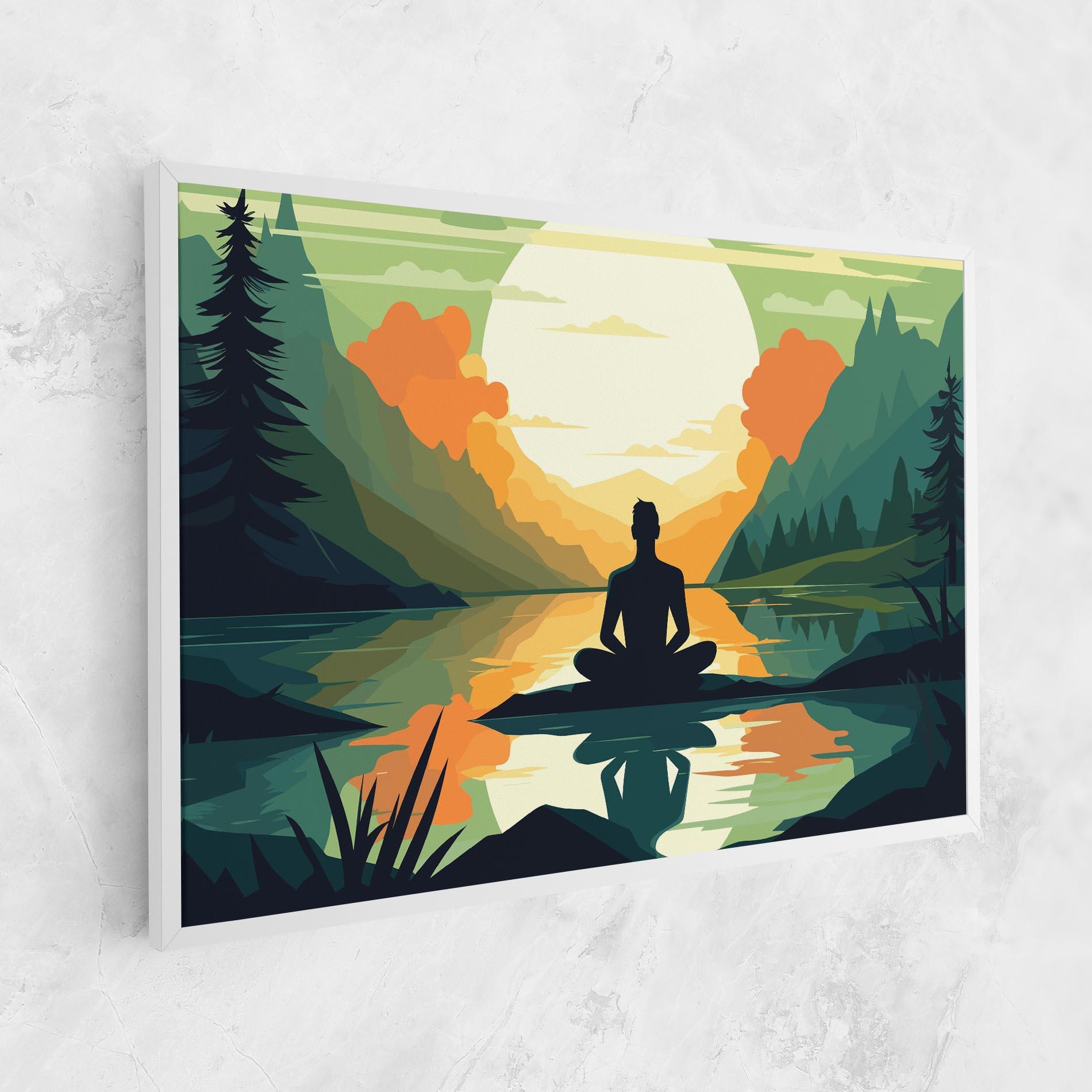 Leinwandbild Forest Yoga mockup 1