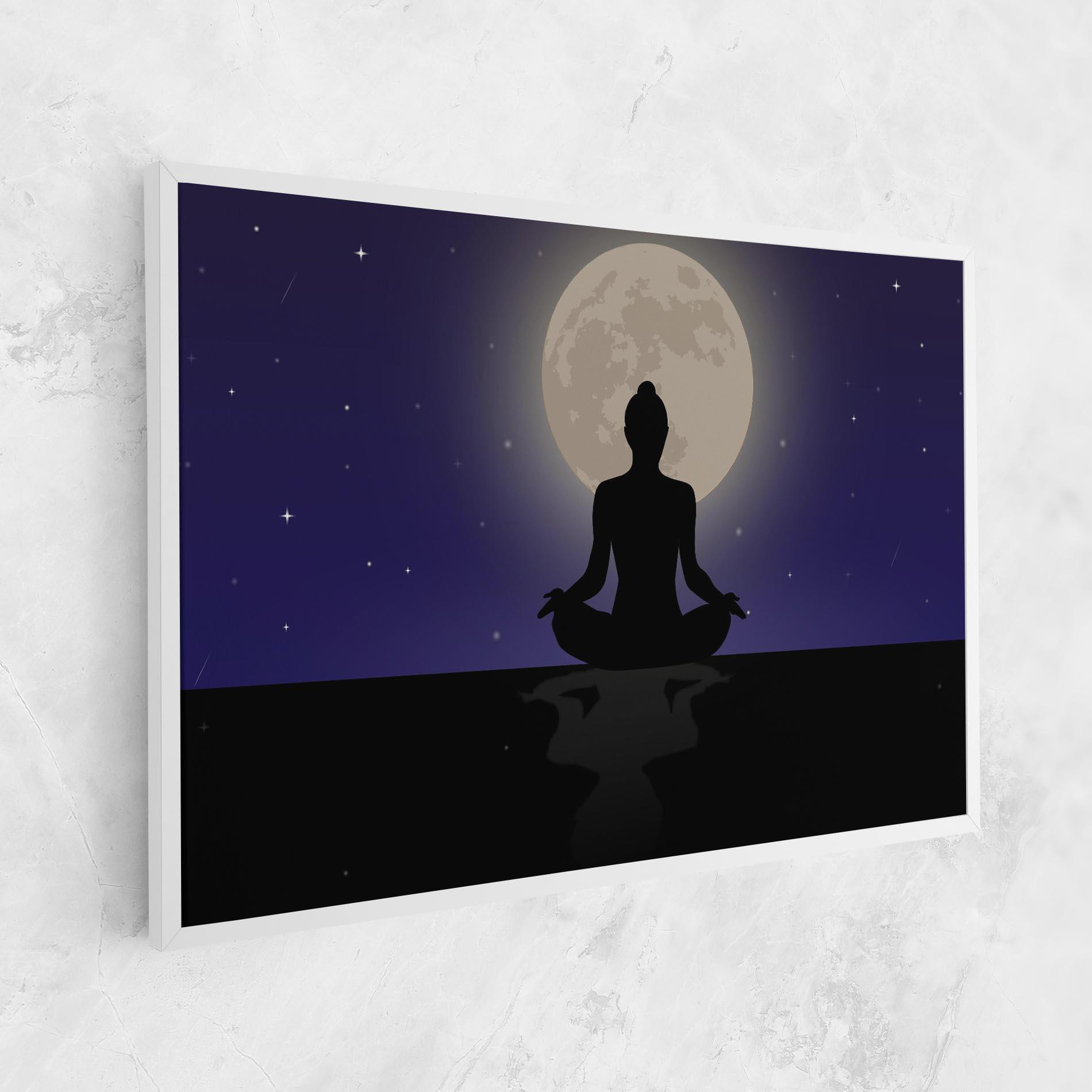 Leinwandbild Full Moon Yoga mockup 1
