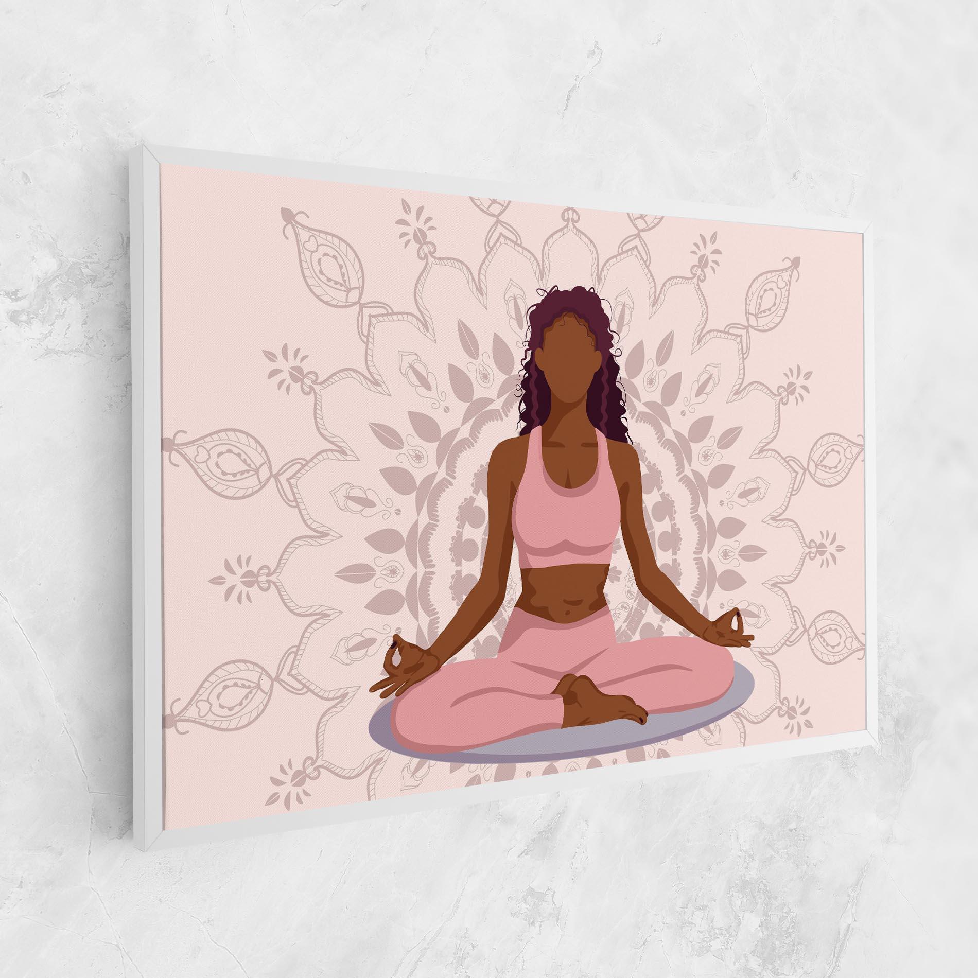 Leinwandbild Lotus Position mockup 1