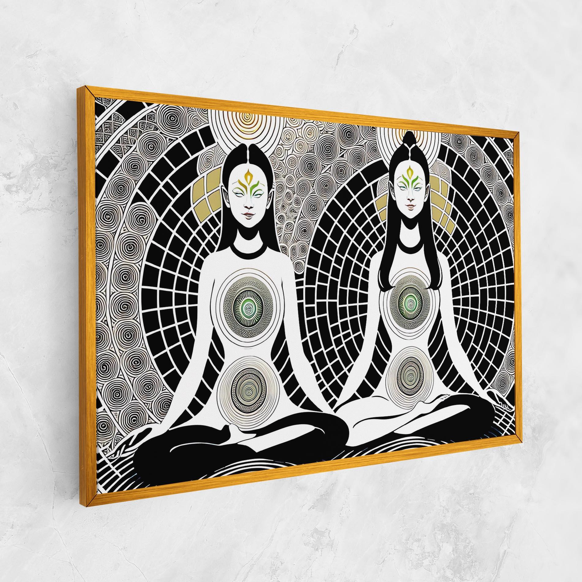 Leinwandbild Clolorful Meditation mockup 1