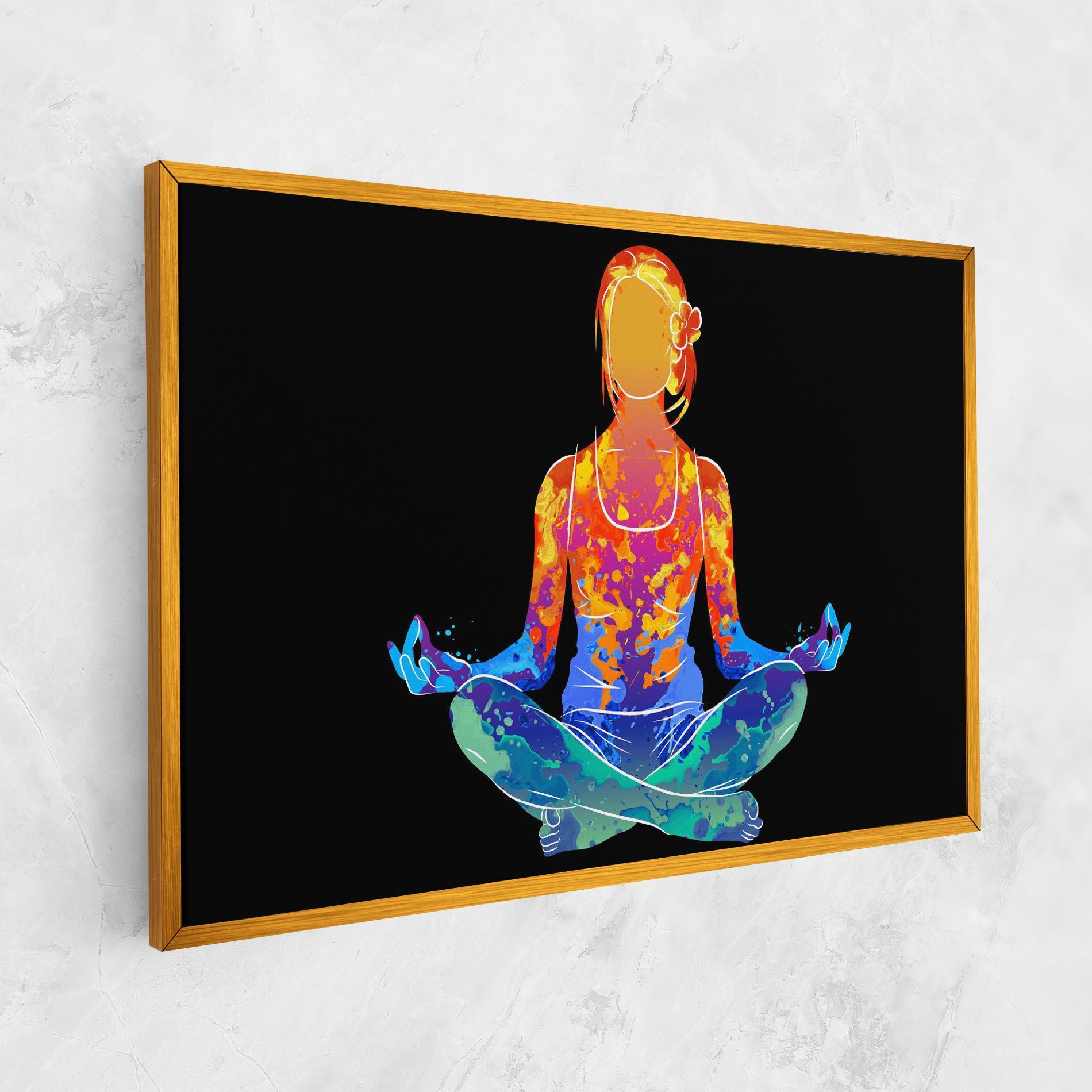 Leinwandbild Colorful Meditation mockup 1